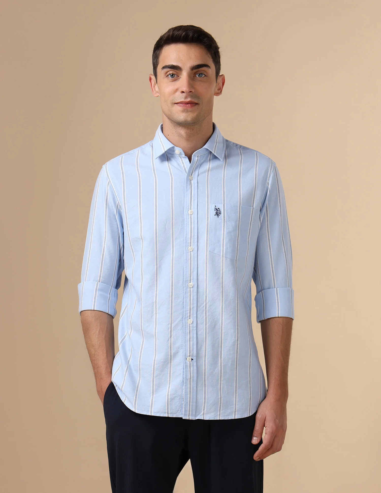 Pure Cotton Tailored Fit Shirt - Image 6