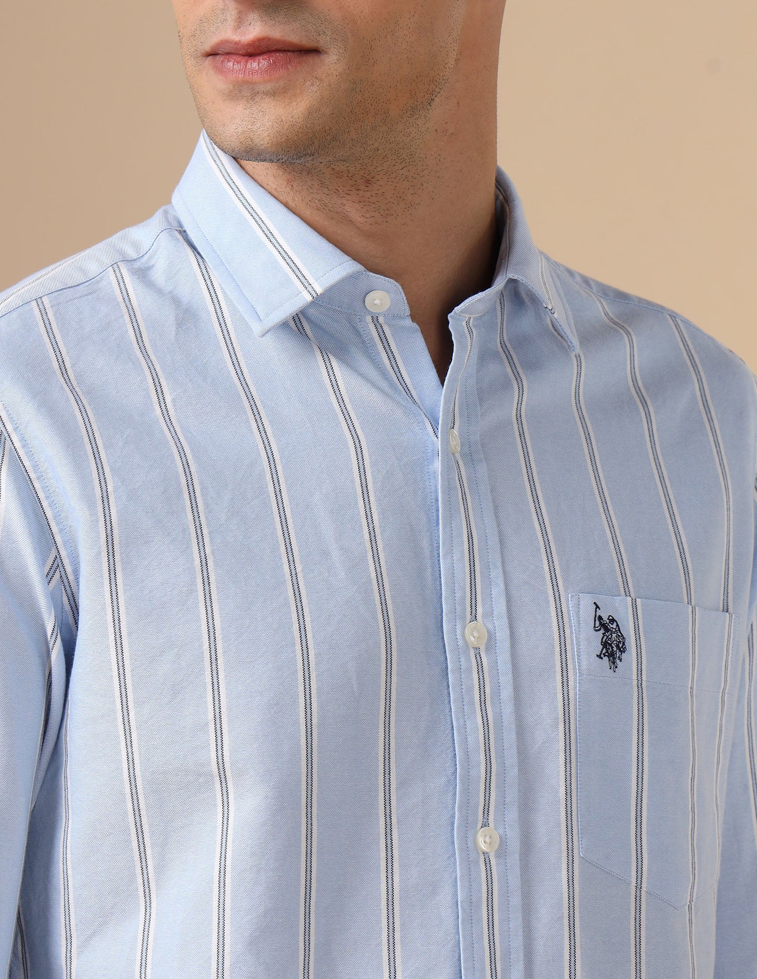 Pure Cotton Tailored Fit Shirt - Image 7