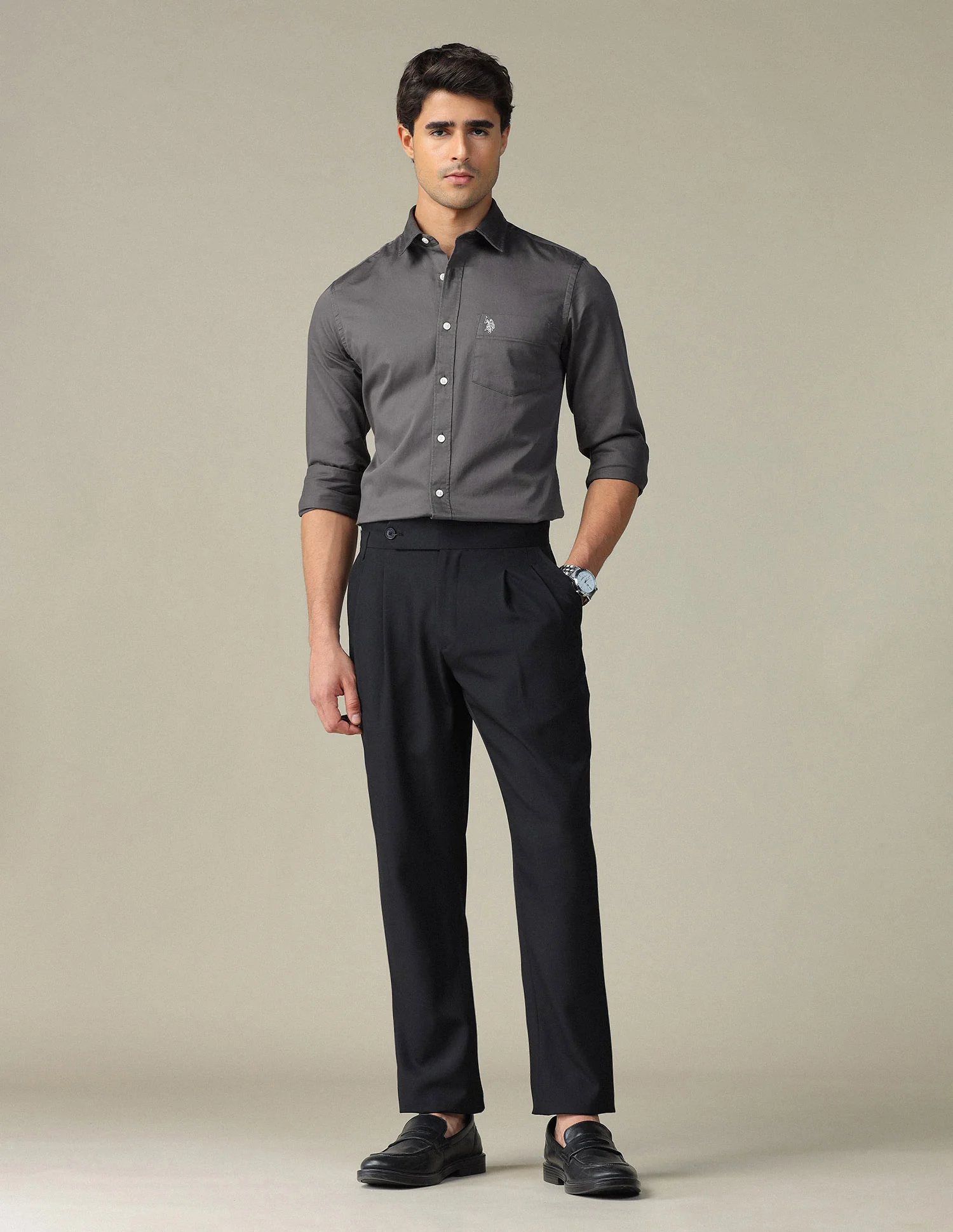 Pure Cotton Tailored Fit Shirt - Image 3
