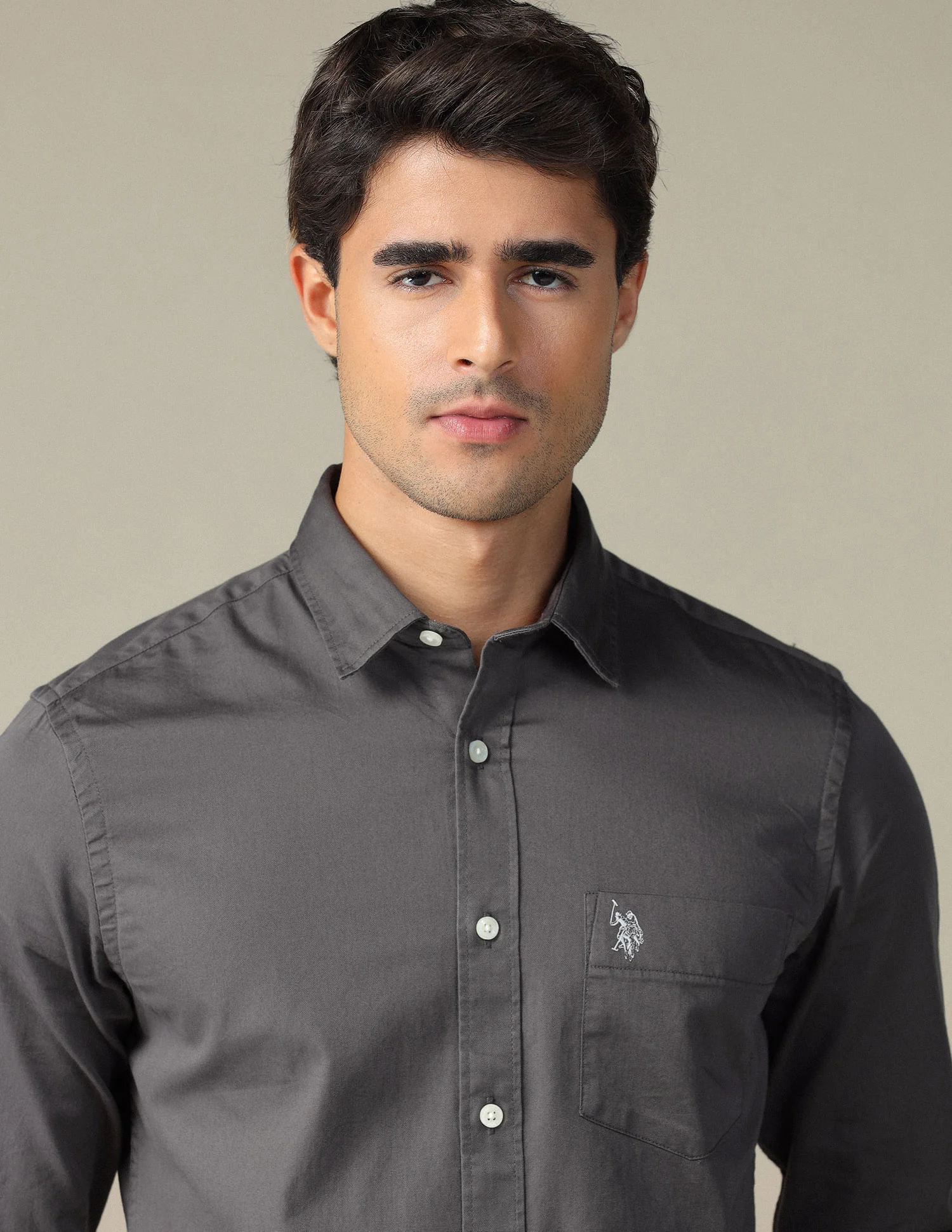 Pure Cotton Tailored Fit Shirt - Image 7