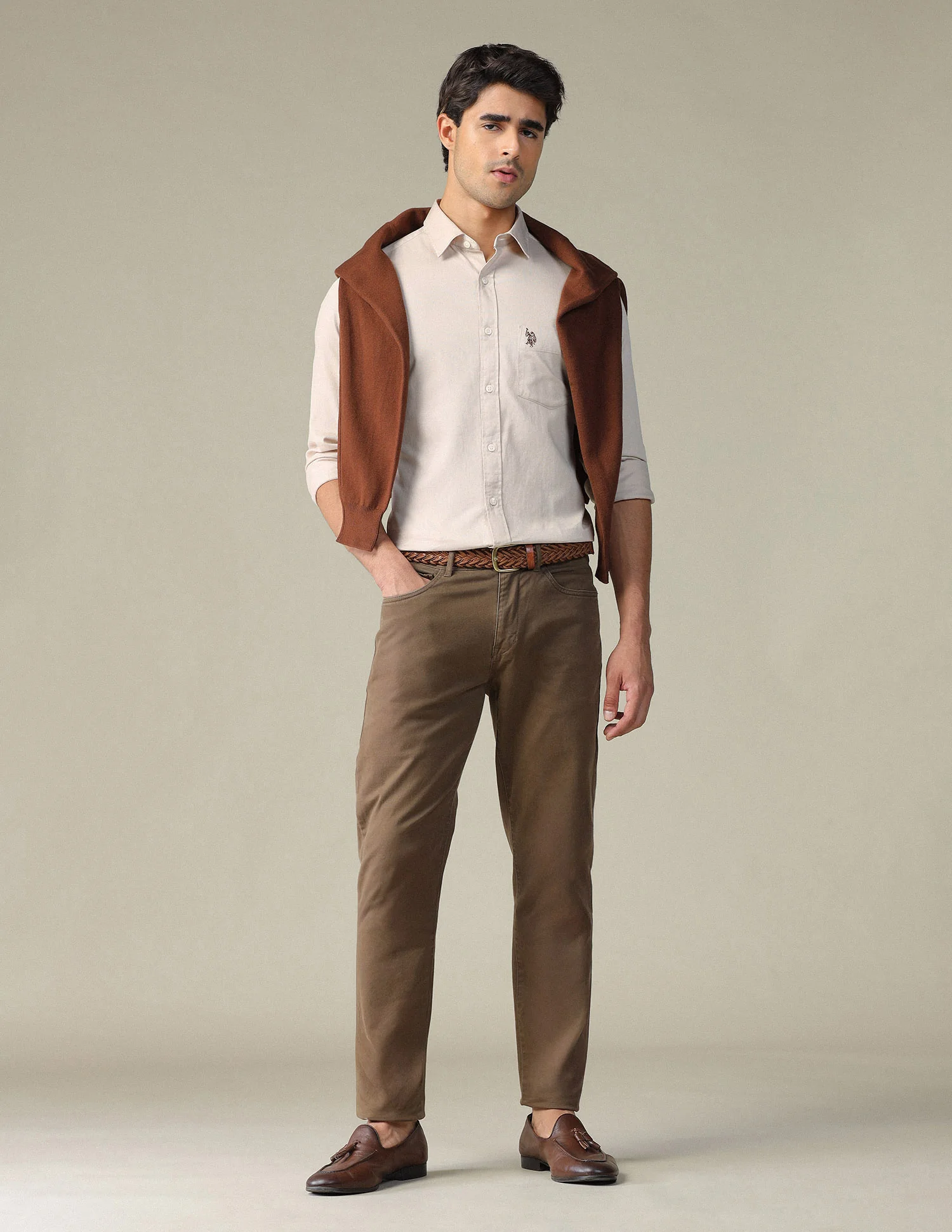 Pure Cotton Tailored Fit Shirt - Image 3
