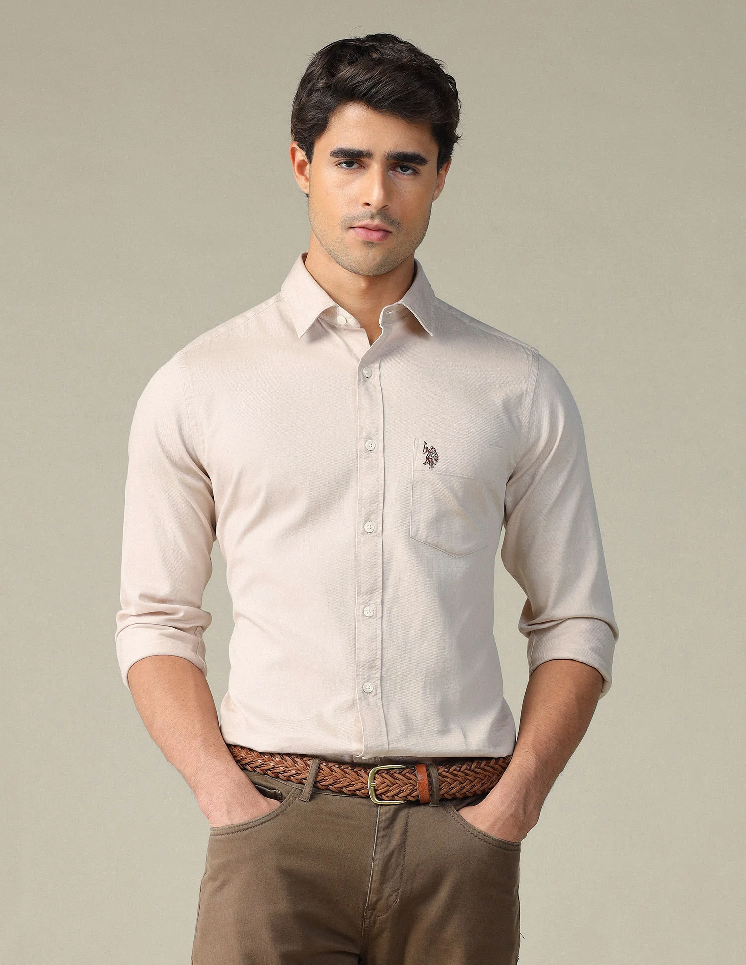 Pure Cotton Tailored Fit Shirt - Image 6