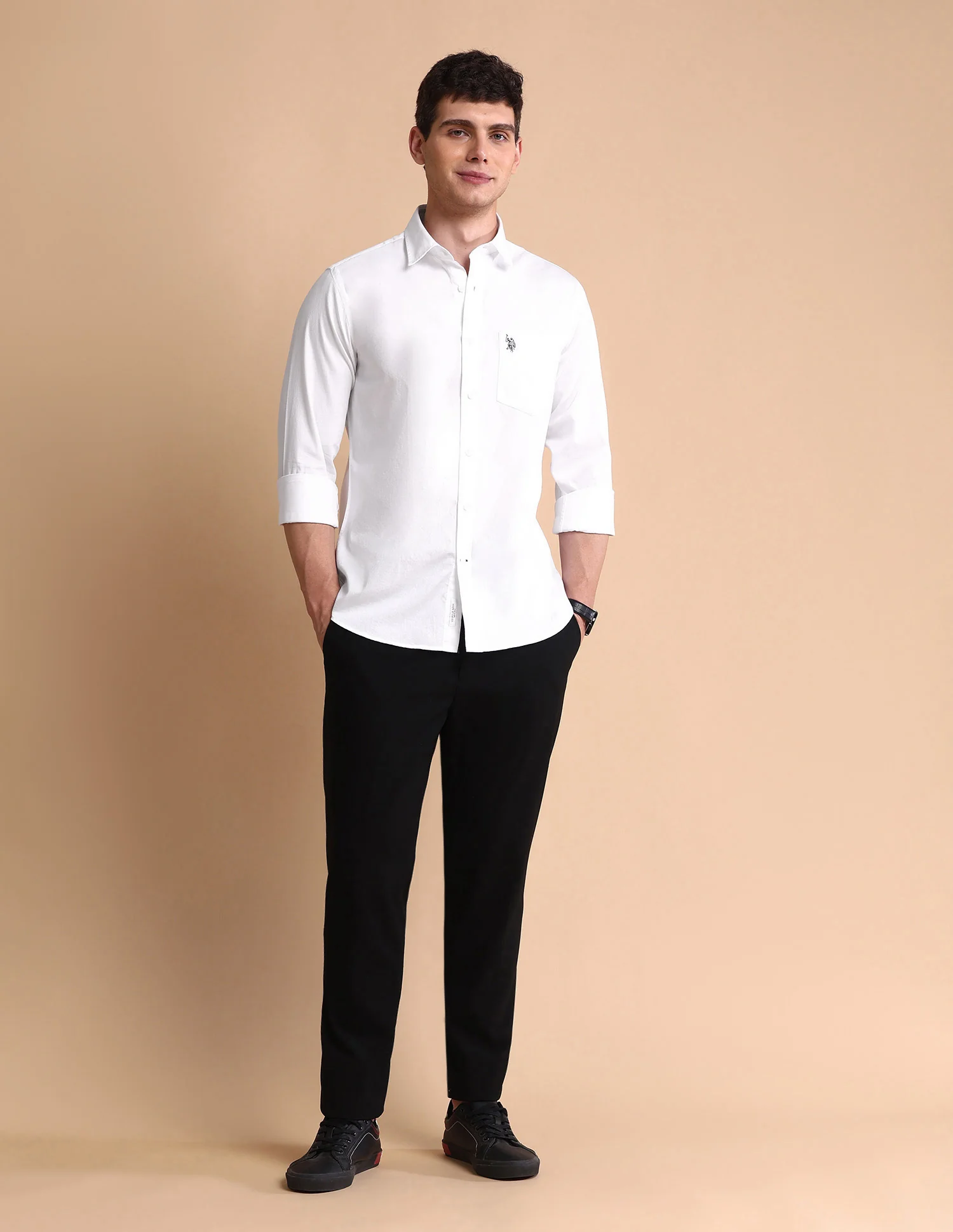 Pure Cotton Tailored Fit Shirt - Image 3