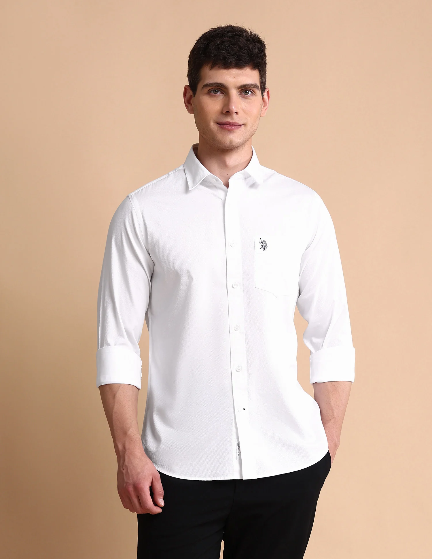 Pure Cotton Tailored Fit Shirt - Image 6