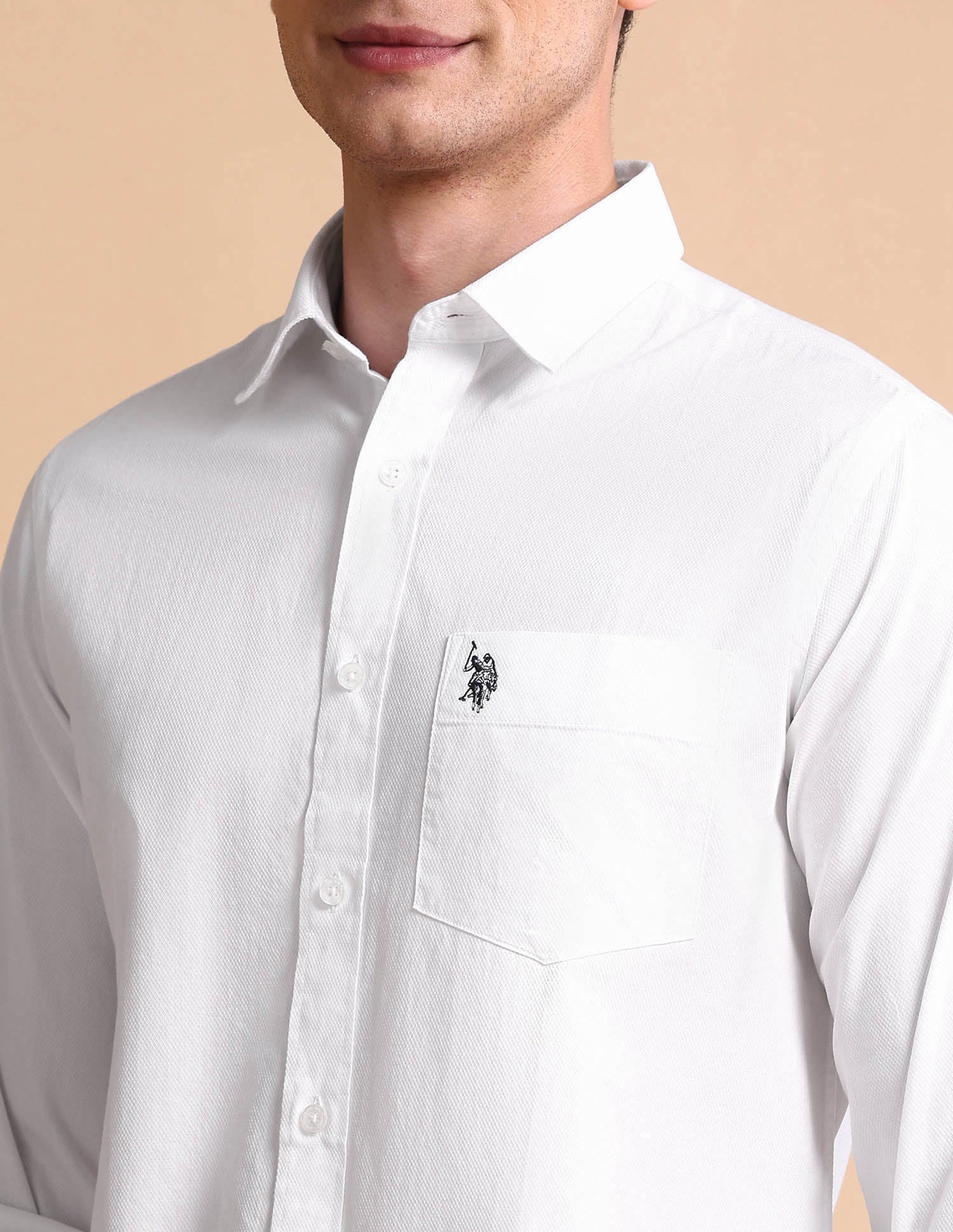 Pure Cotton Tailored Fit Shirt - Image 7