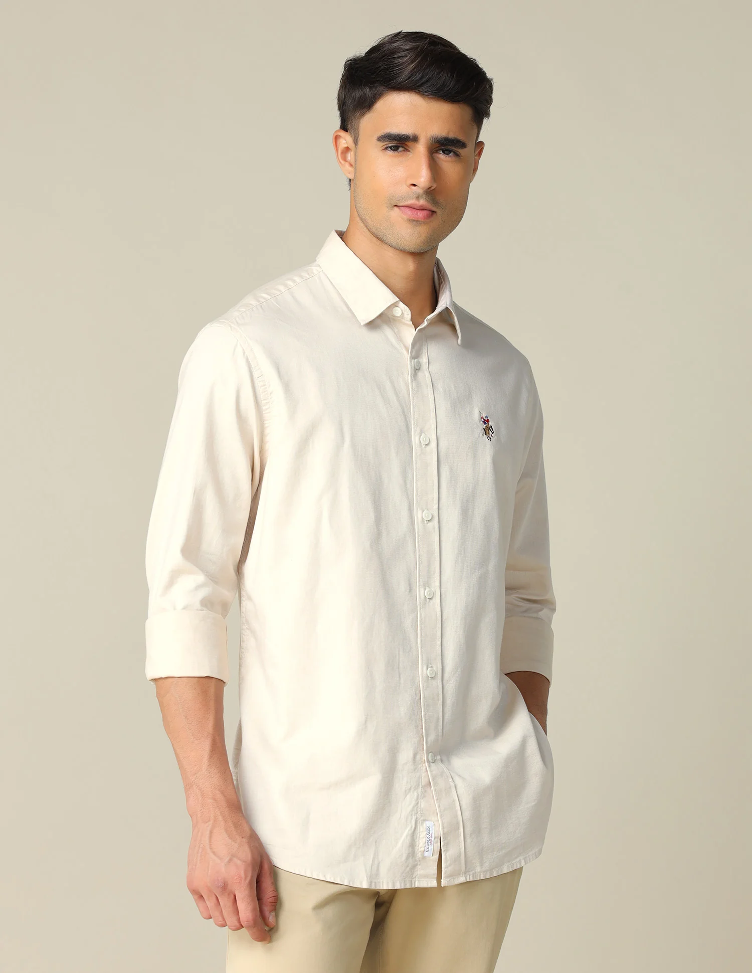 Pure Cotton Tailored Fit Shirt - Image 4