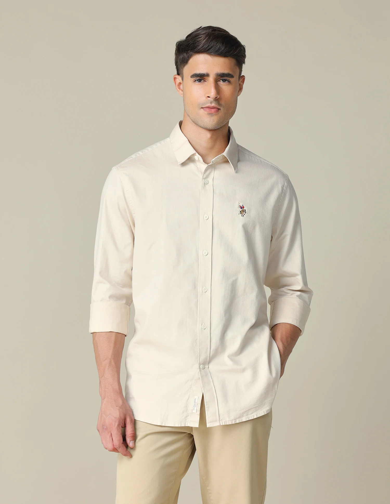 Pure Cotton Tailored Fit Shirt - Image 6