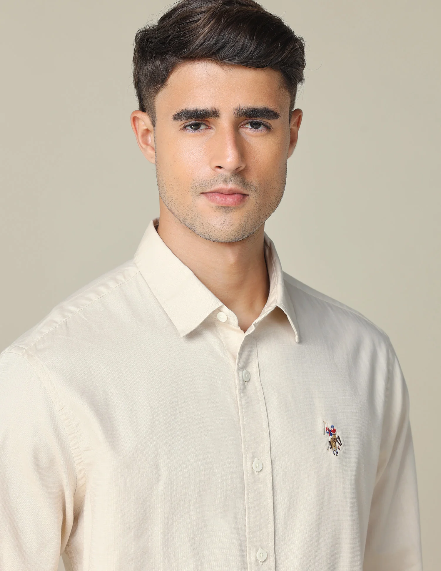 Pure Cotton Tailored Fit Shirt - Image 7
