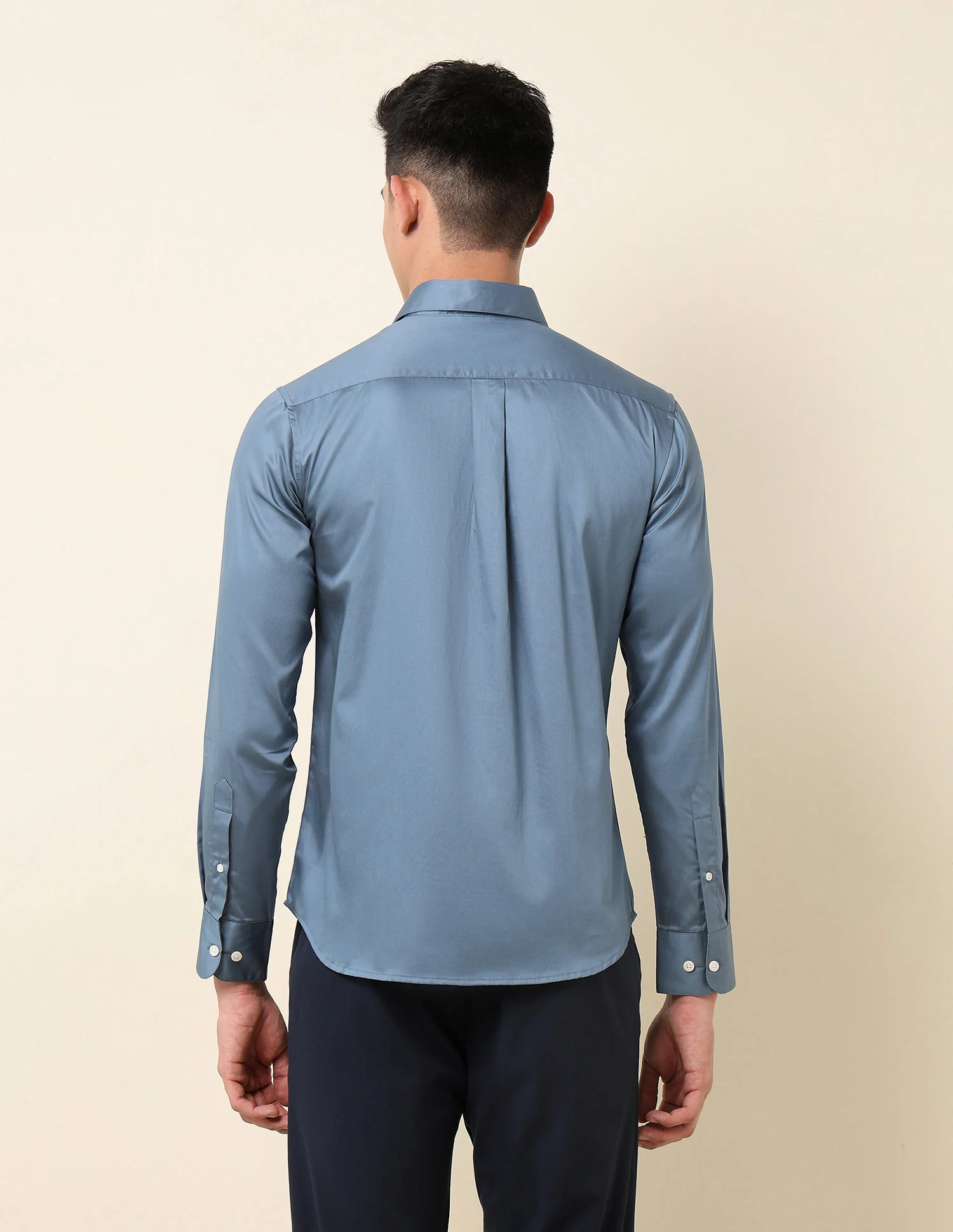 Pure Cotton Tailored Fit Shirt - Image 5
