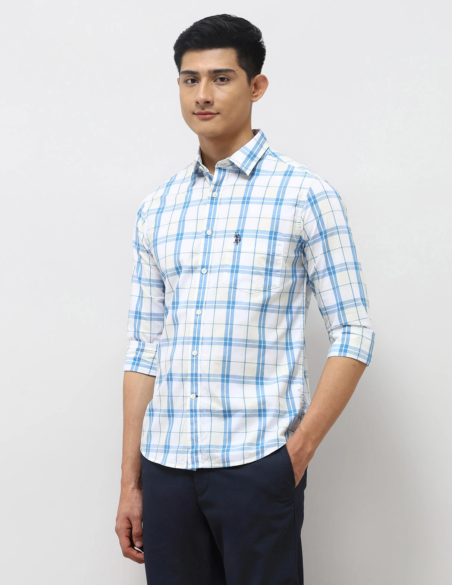 Pure Cotton Tailored Fit Shirt - Image 4