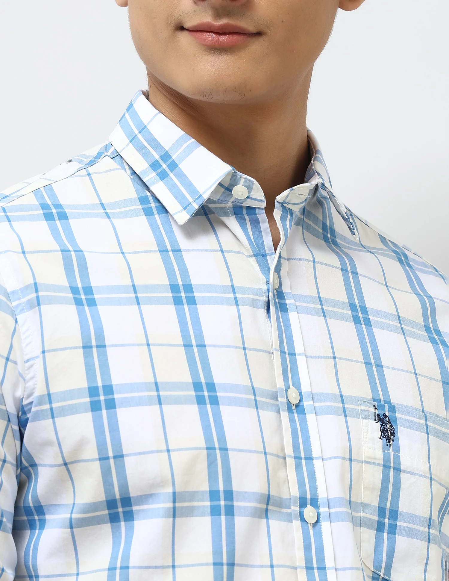 Pure Cotton Tailored Fit Shirt - Image 7