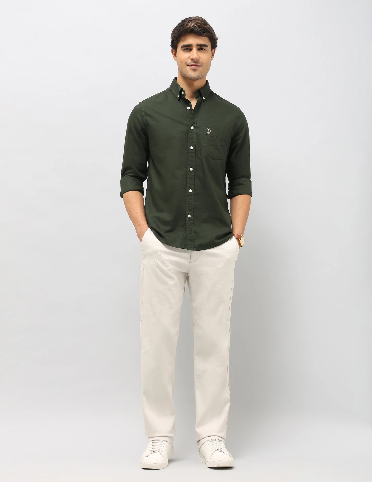 Pure Cotton Tailored Fit Shirt - Image 3