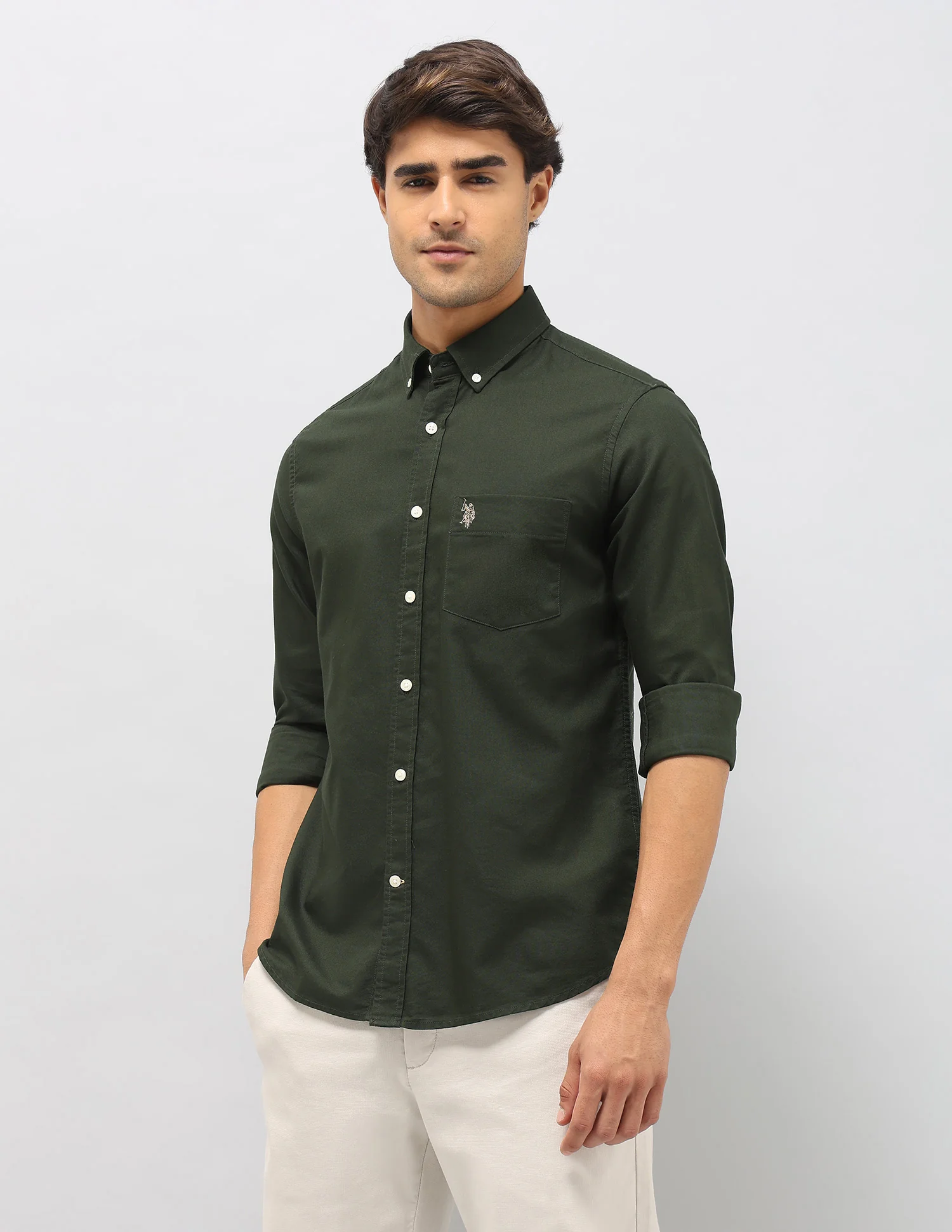Pure Cotton Tailored Fit Shirt - Image 4