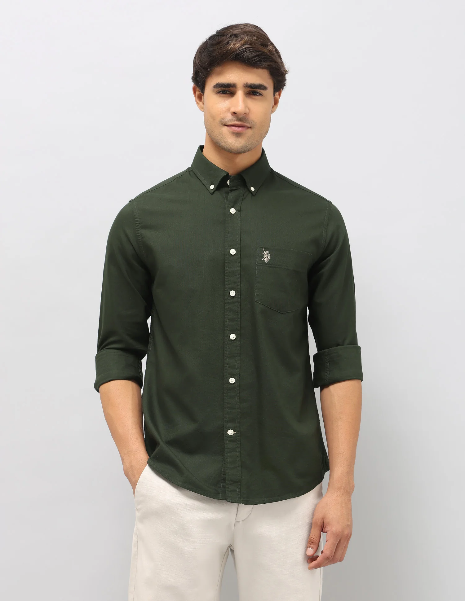 Pure Cotton Tailored Fit Shirt - Image 6