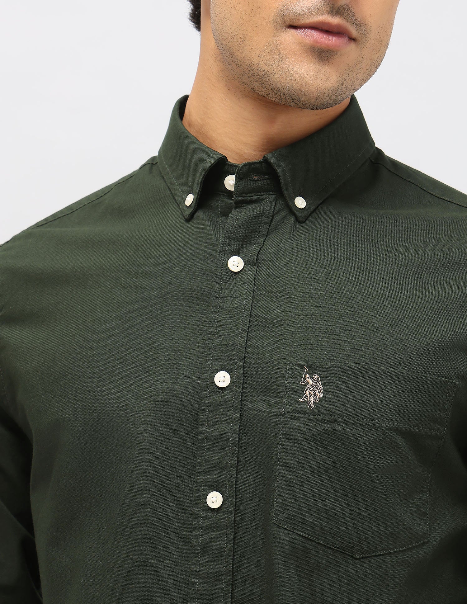 Pure Cotton Tailored Fit Shirt - Image 7