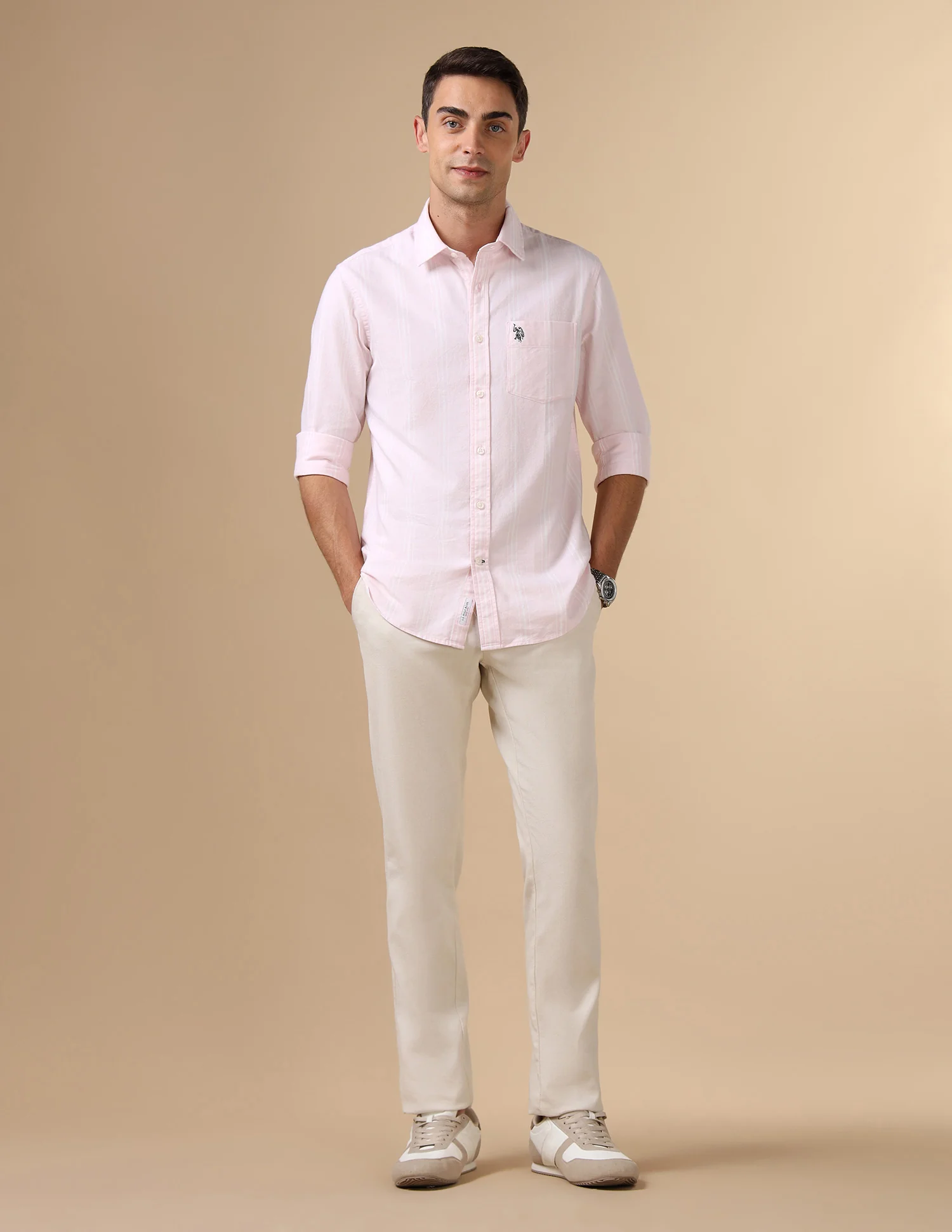 Pure Cotton Tailored Fit Shirt - Image 3