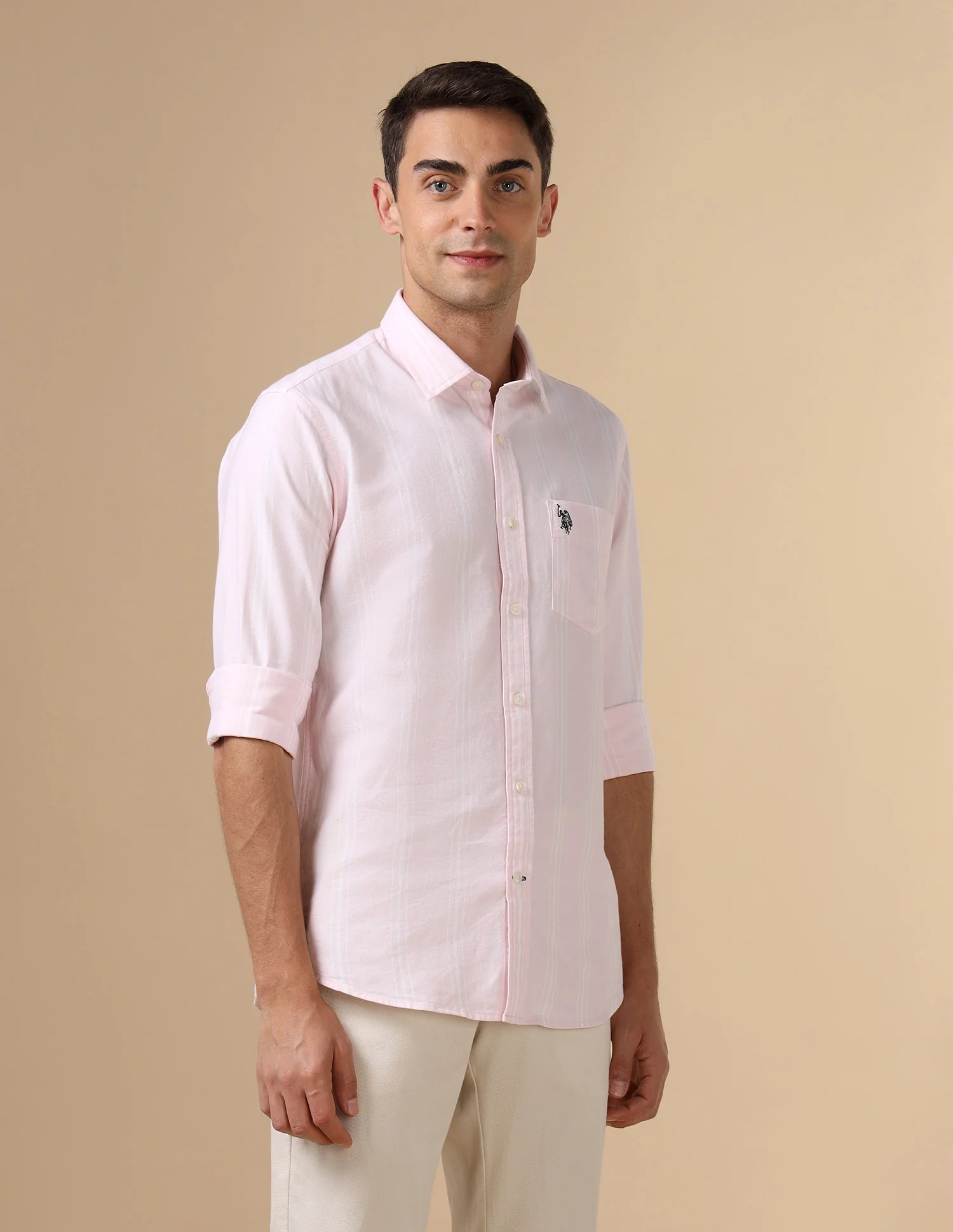 Pure Cotton Tailored Fit Shirt - Image 4