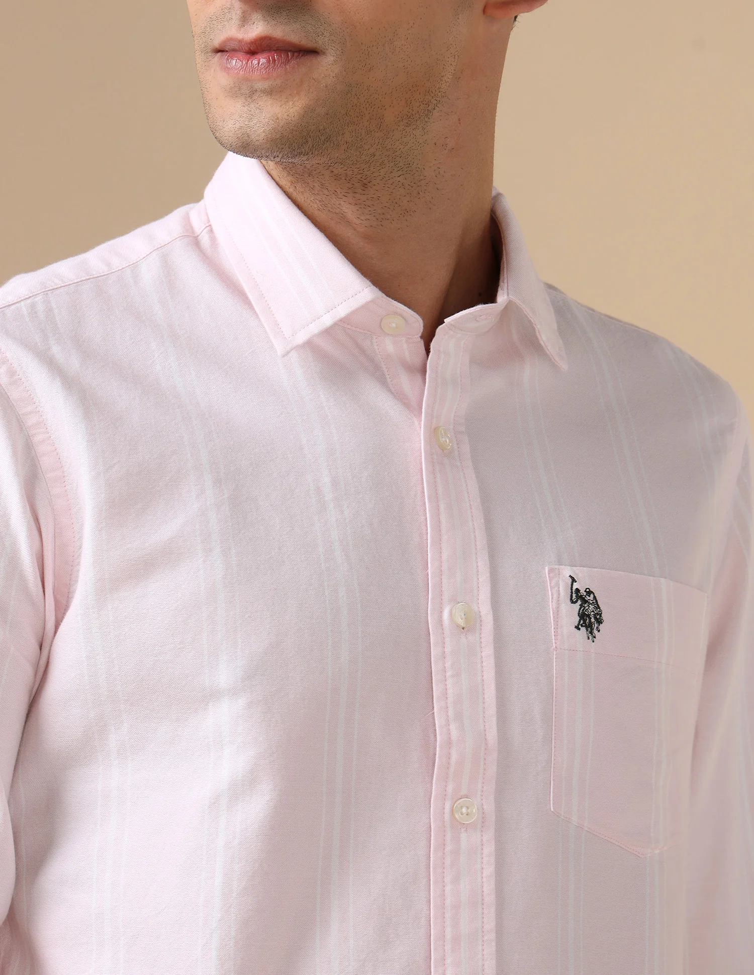 Pure Cotton Tailored Fit Shirt - Image 7