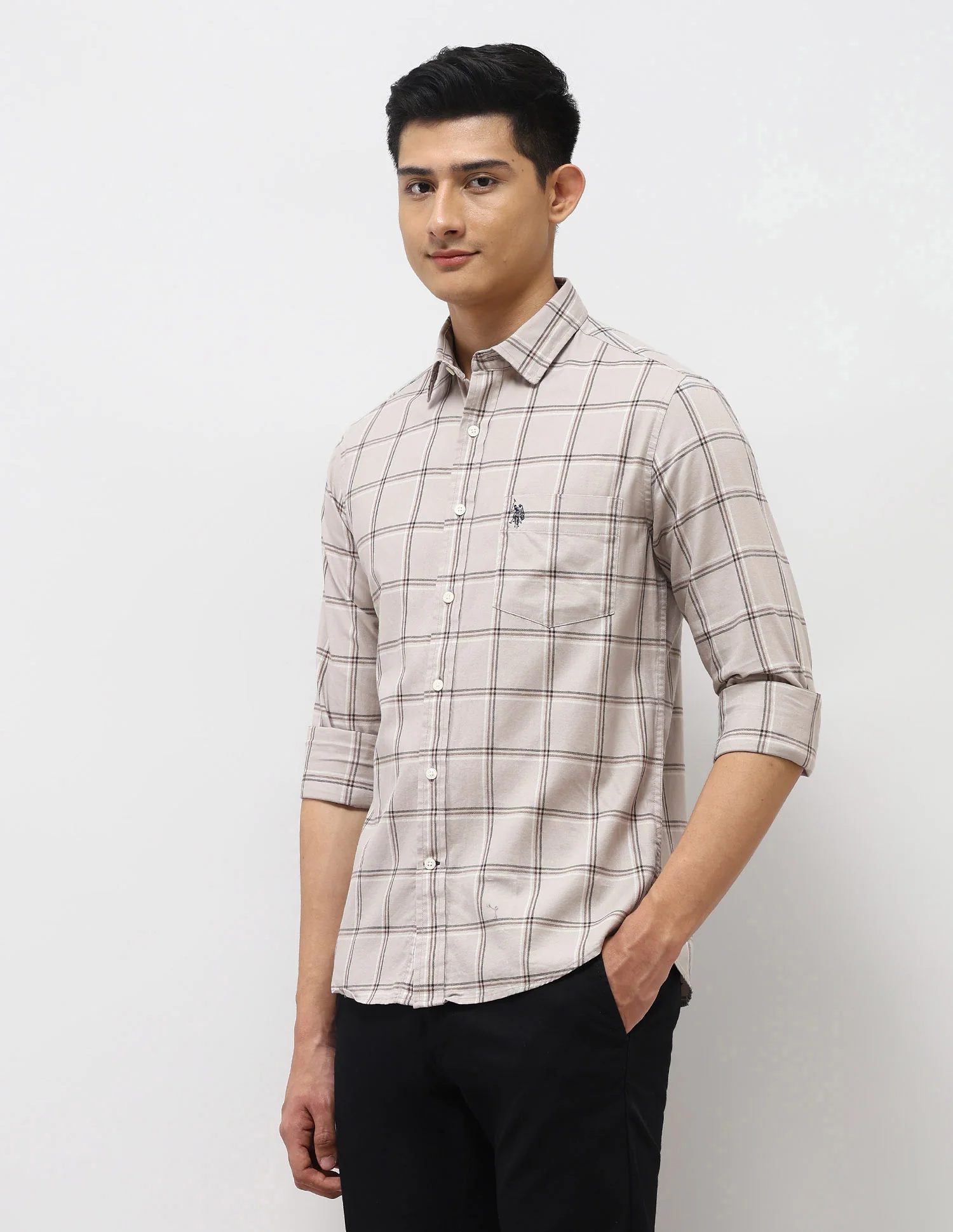 Pure Cotton Tailored Fit Shirt - Image 4