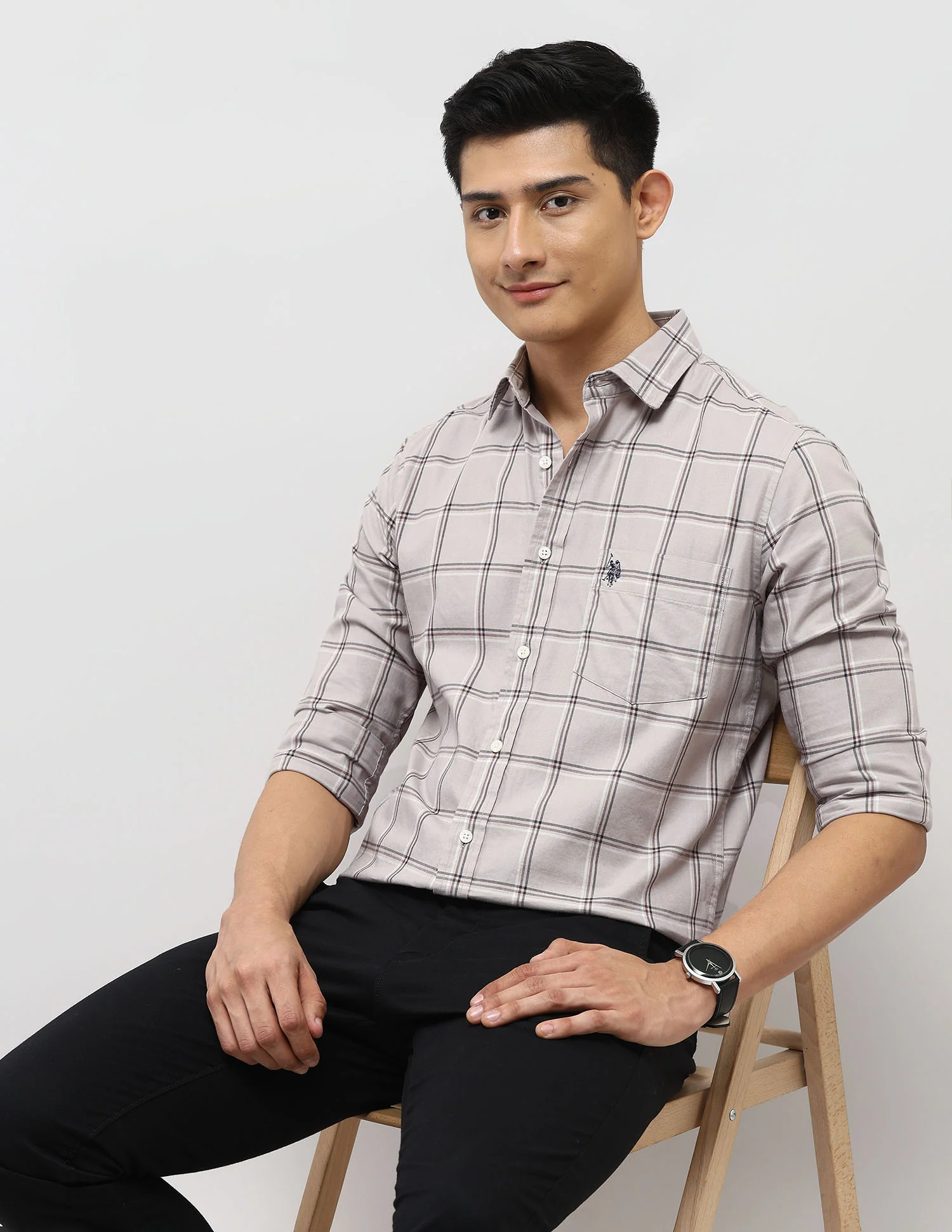 Pure Cotton Tailored Fit Shirt - Image 6