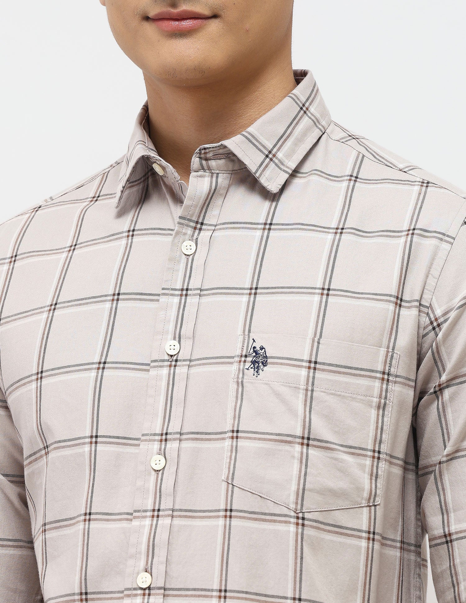 Pure Cotton Tailored Fit Shirt - Image 7