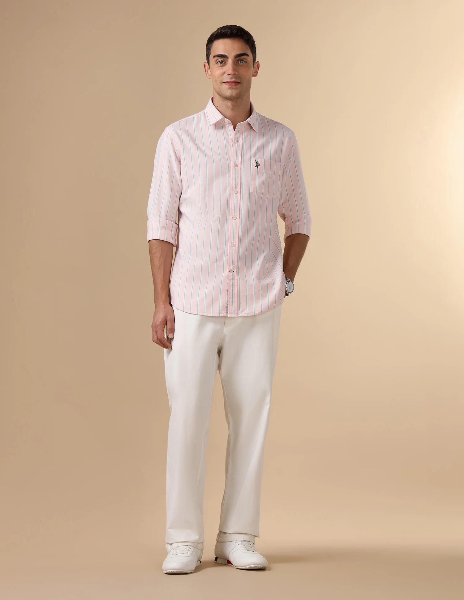 Pure Cotton Tailored Fit Shirt - Image 3