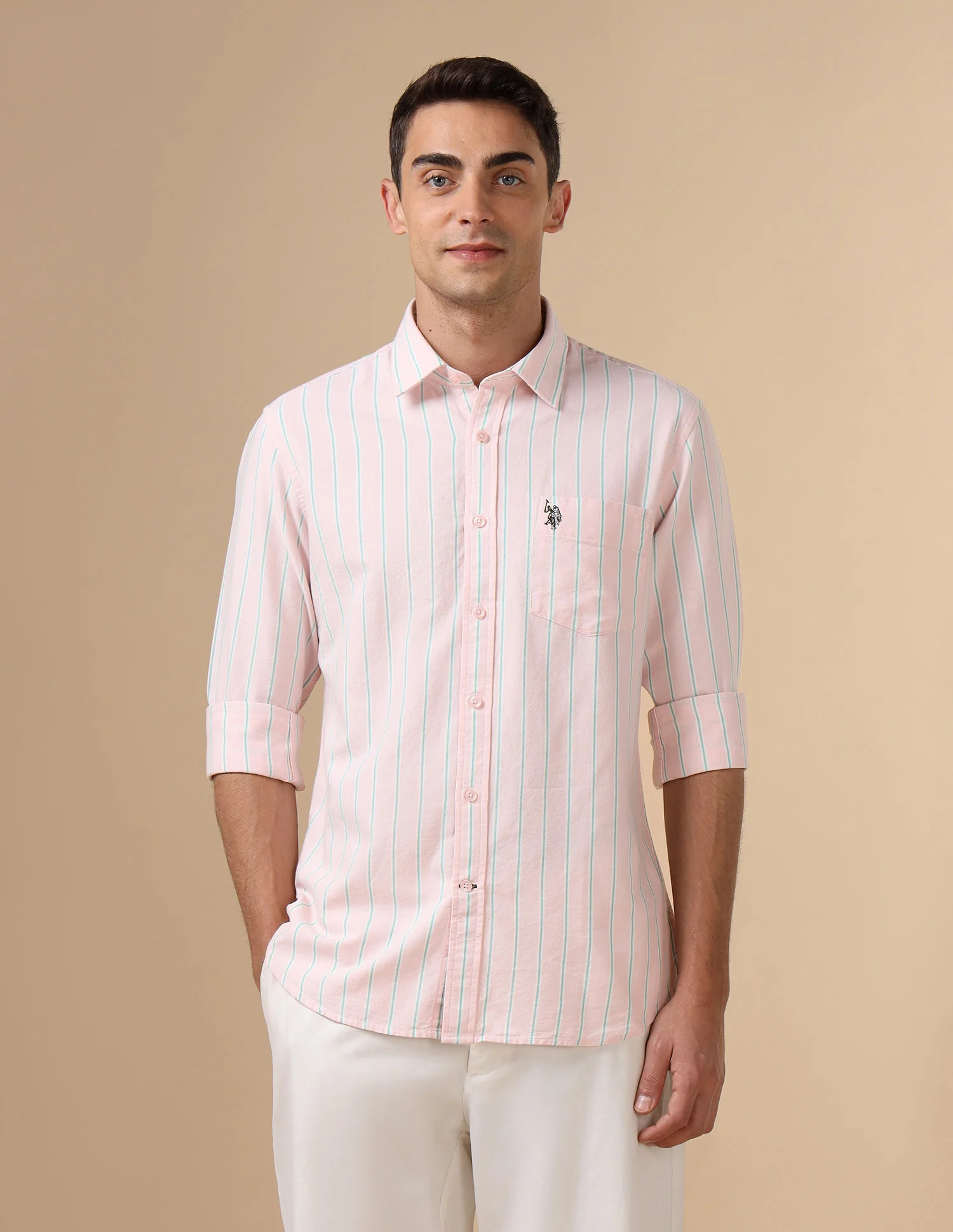 Pure Cotton Tailored Fit Shirt - Image 6