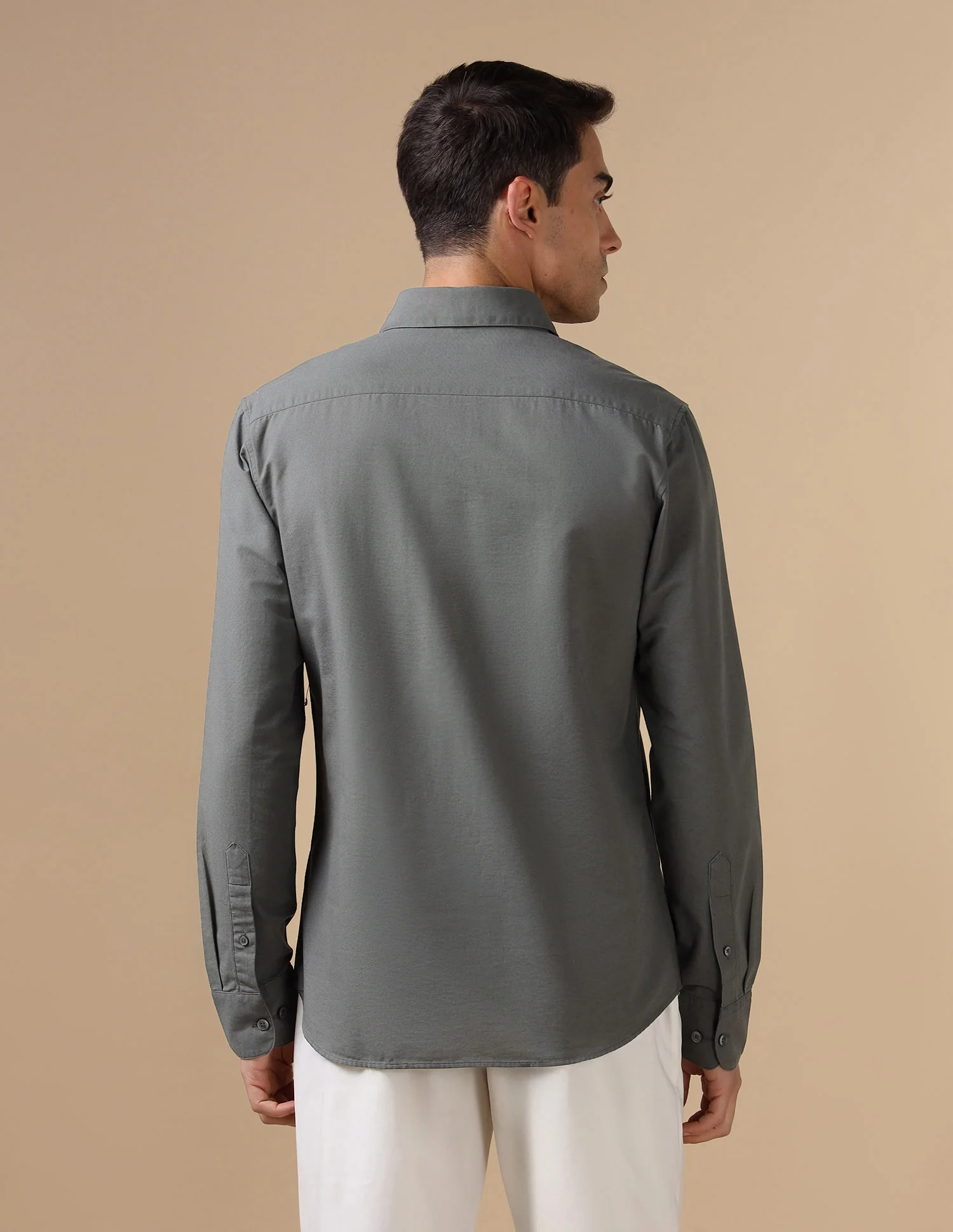 Pure Cotton Tailored Fit Shirt - Image 5