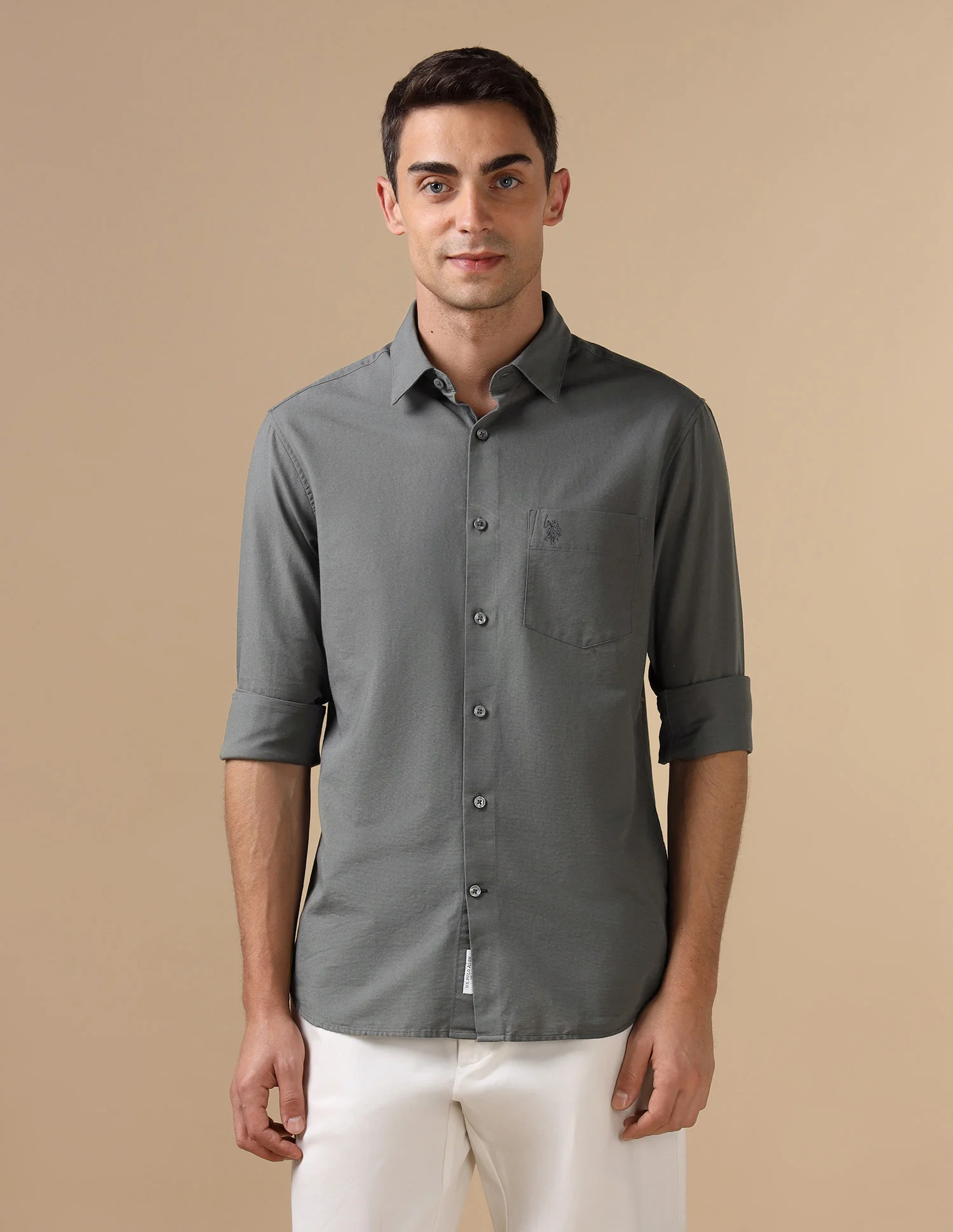 Pure Cotton Tailored Fit Shirt - Image 6
