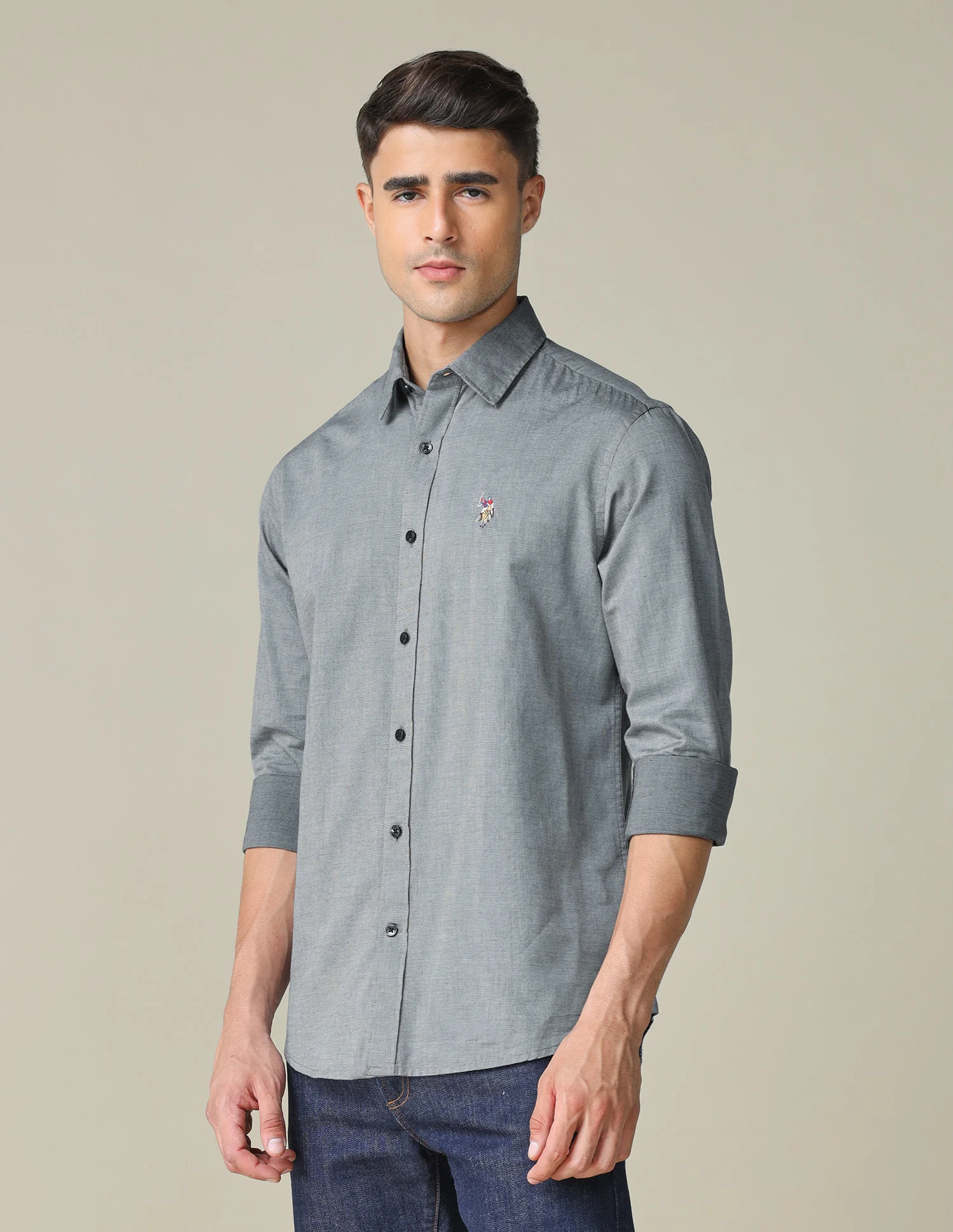 Pure Cotton Tailored Fit Shirt - Image 4