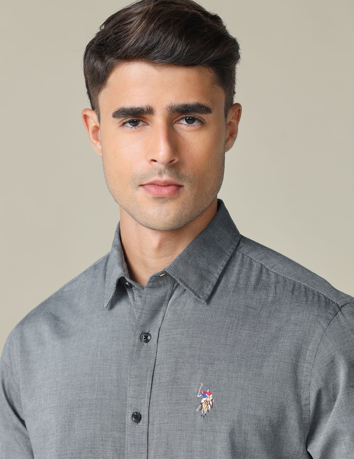 Pure Cotton Tailored Fit Shirt - Image 7