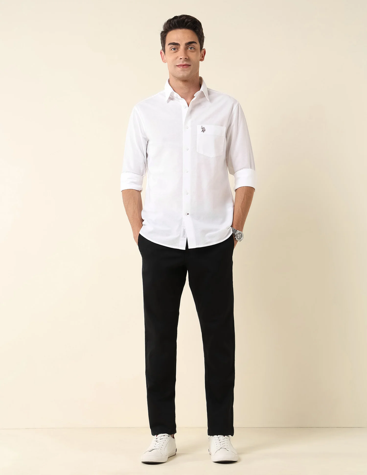 Pure Cotton Tailored Fit Shirt - Image 3