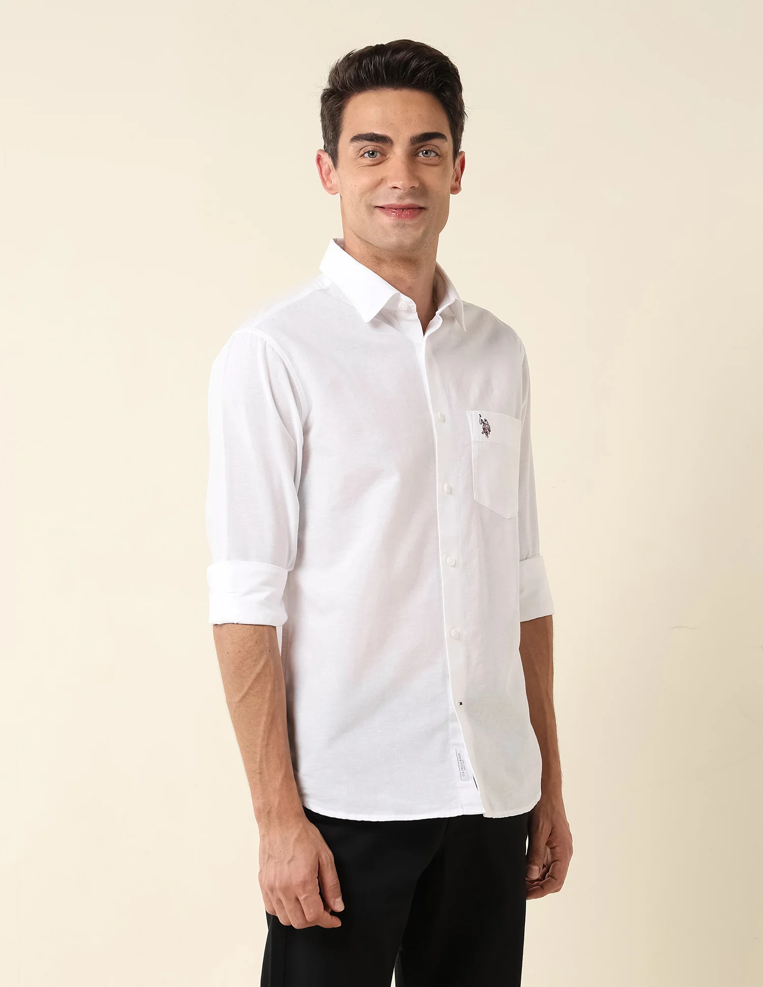 Pure Cotton Tailored Fit Shirt - Image 4