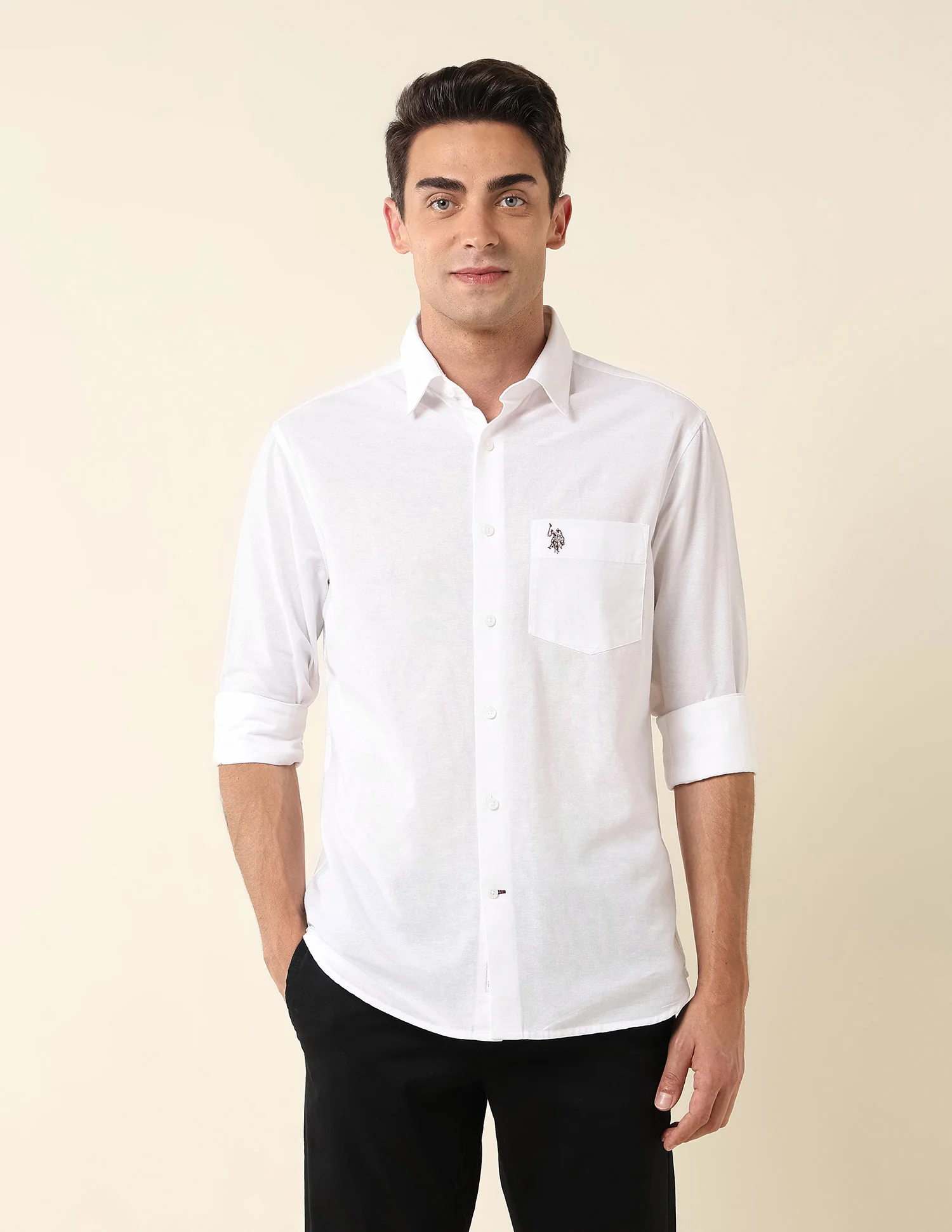 Pure Cotton Tailored Fit Shirt - Image 6