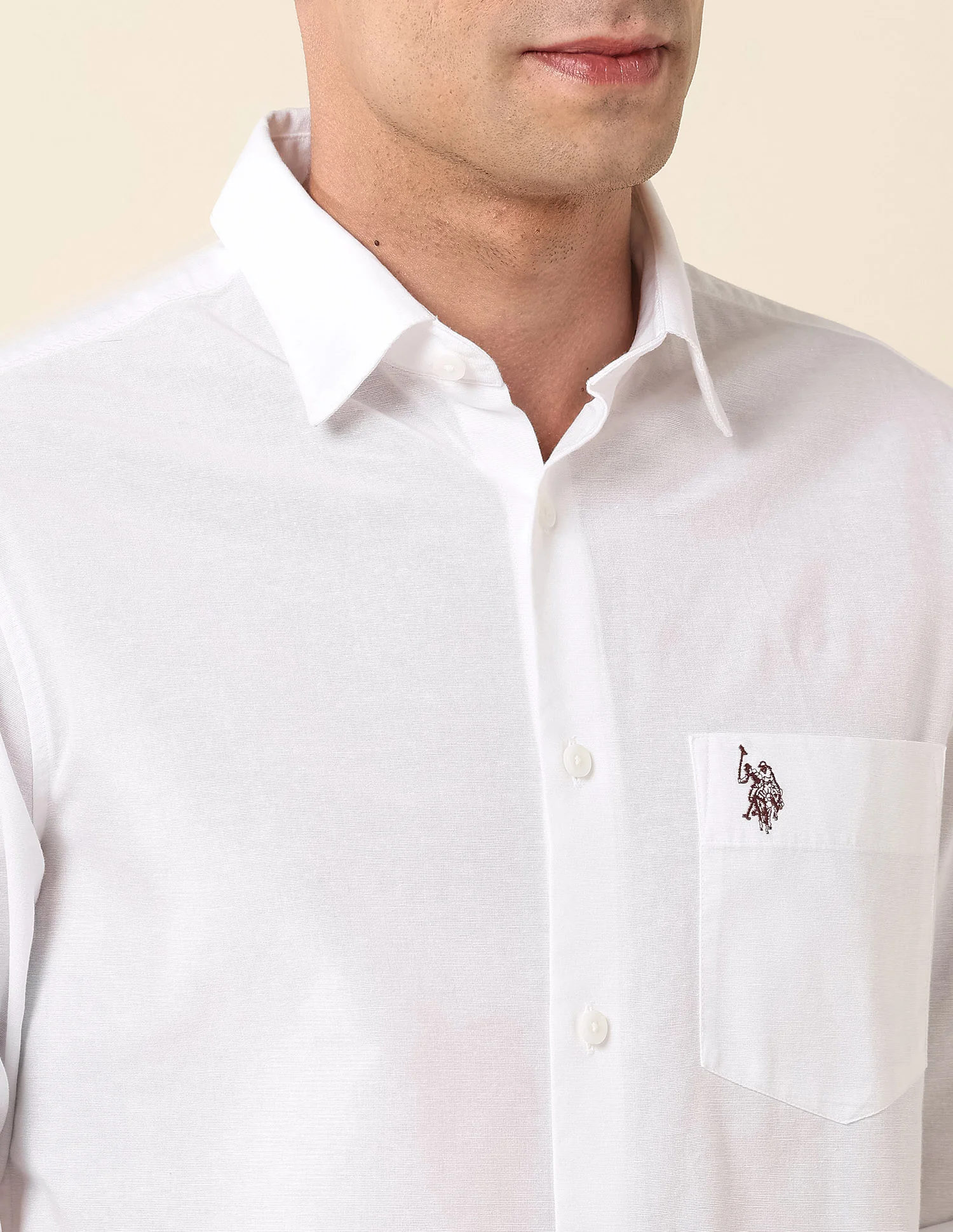 Pure Cotton Tailored Fit Shirt - Image 7