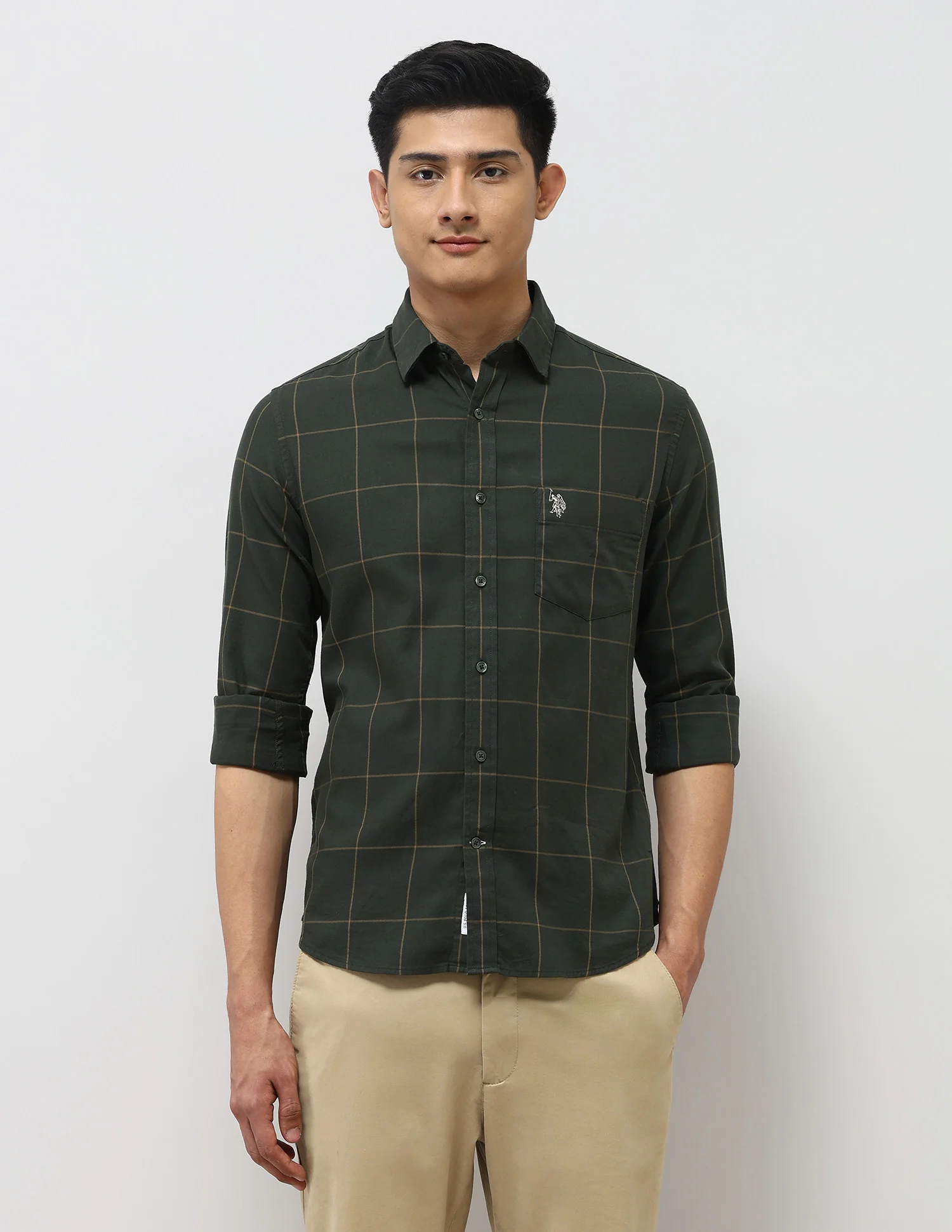 Pure Cotton Tailored Fit Shirt - Image 6