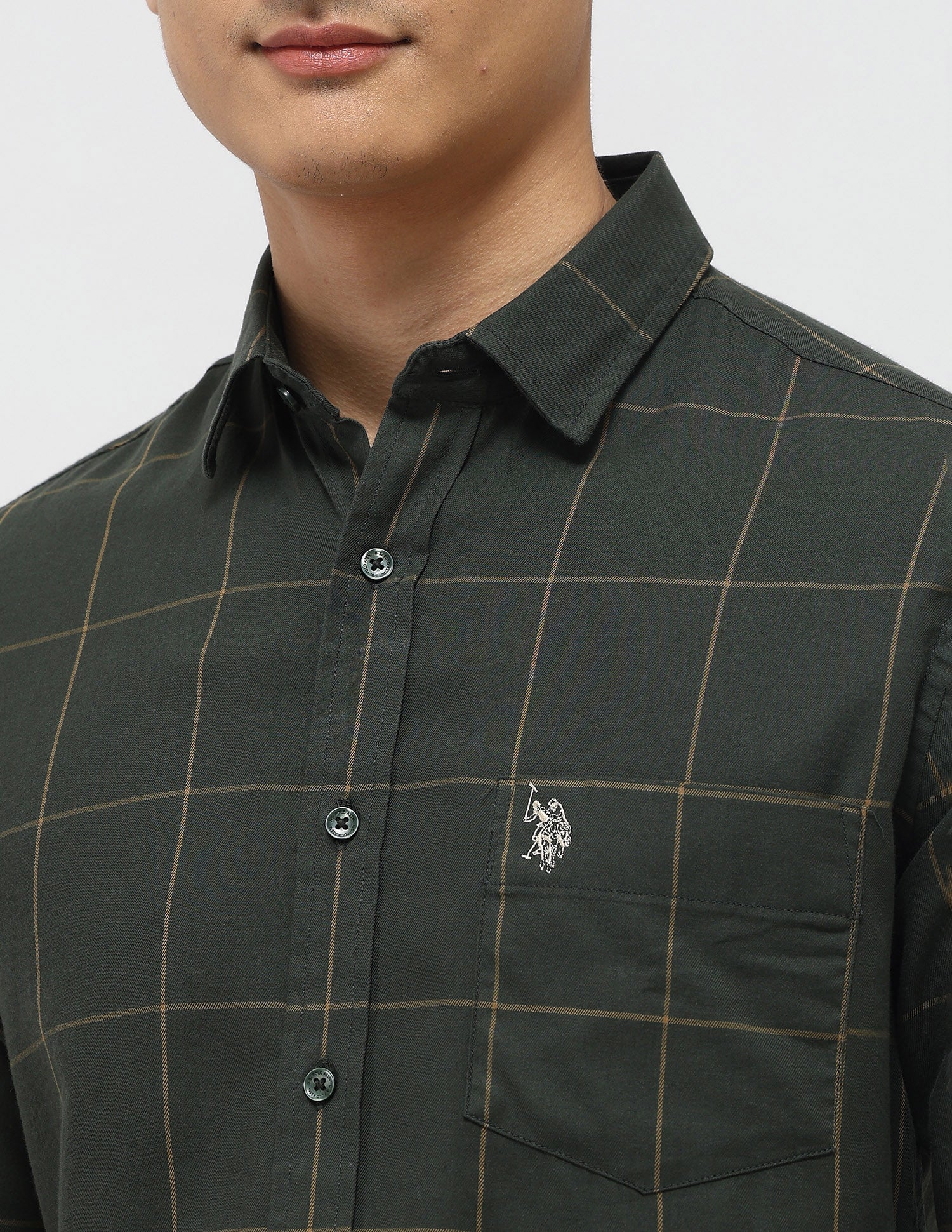 Pure Cotton Tailored Fit Shirt - Image 7