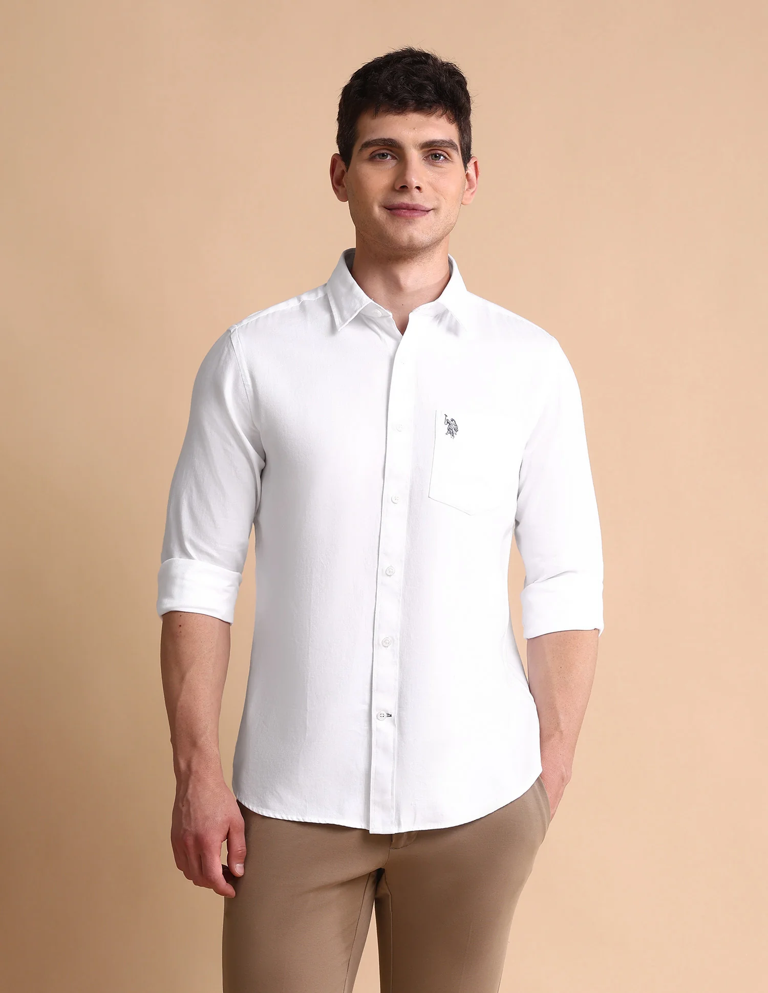 Pure Cotton Tailored Fit Shirt - Image 6