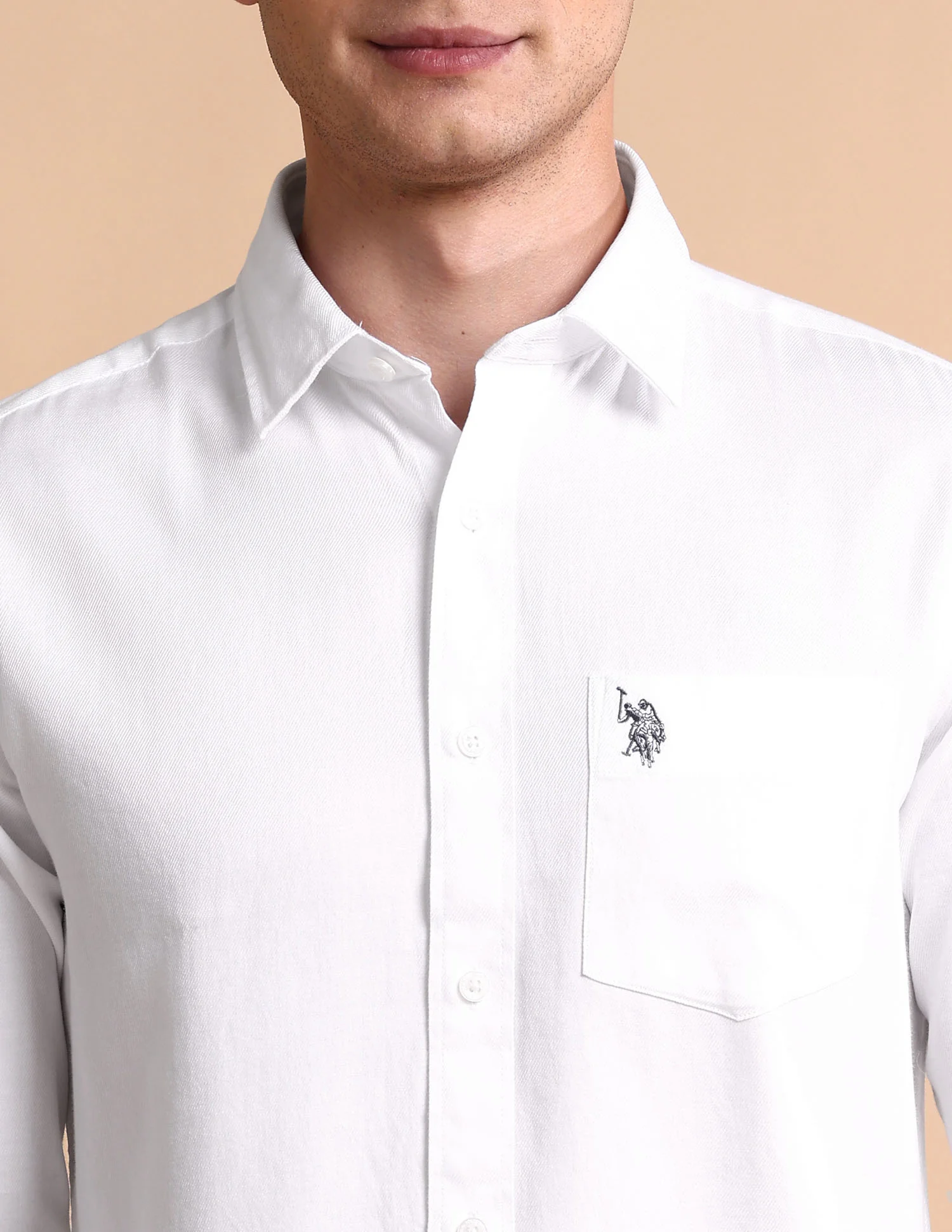 Pure Cotton Tailored Fit Shirt - Image 7