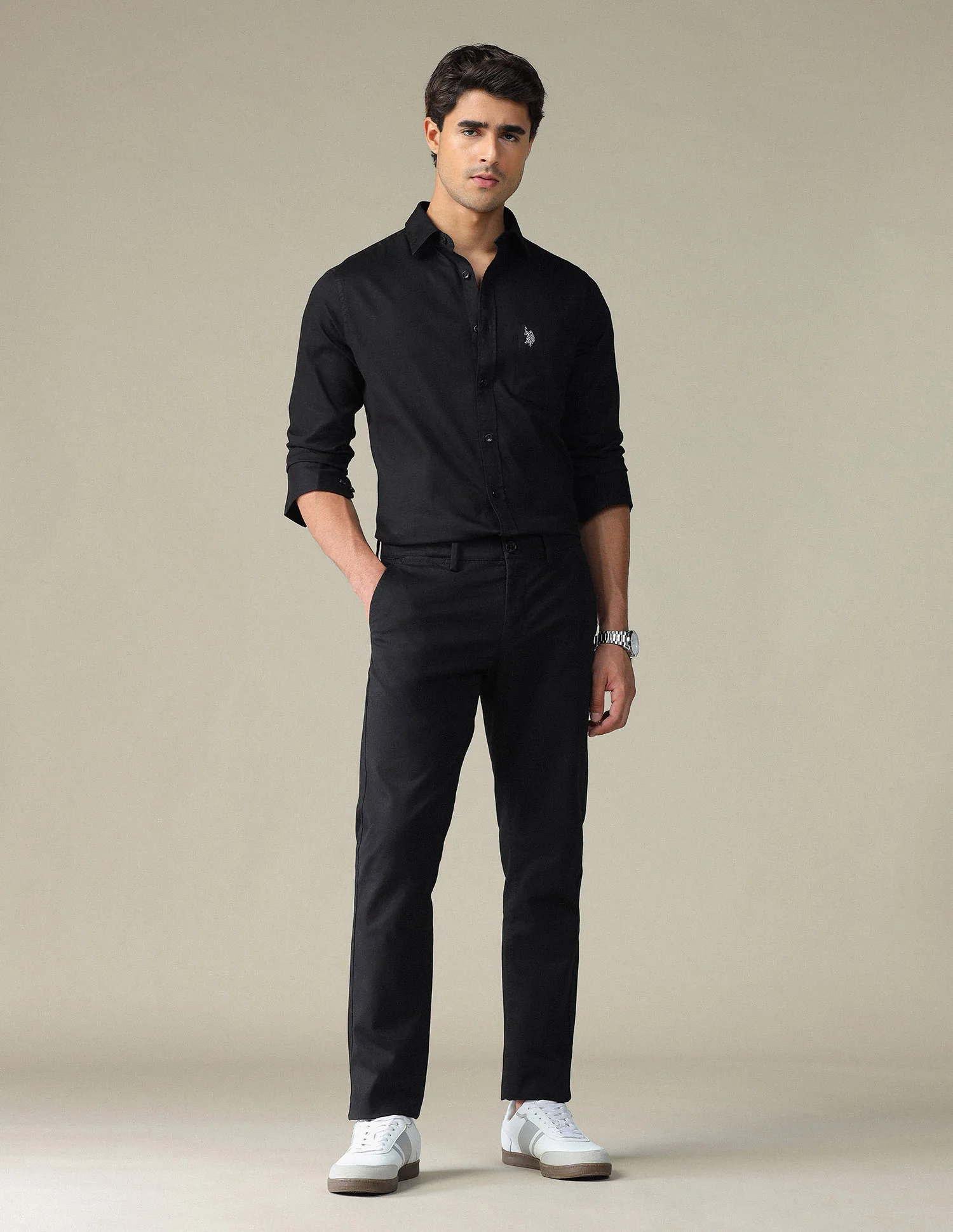 Pure Cotton Tailored Fit Shirt - Image 3