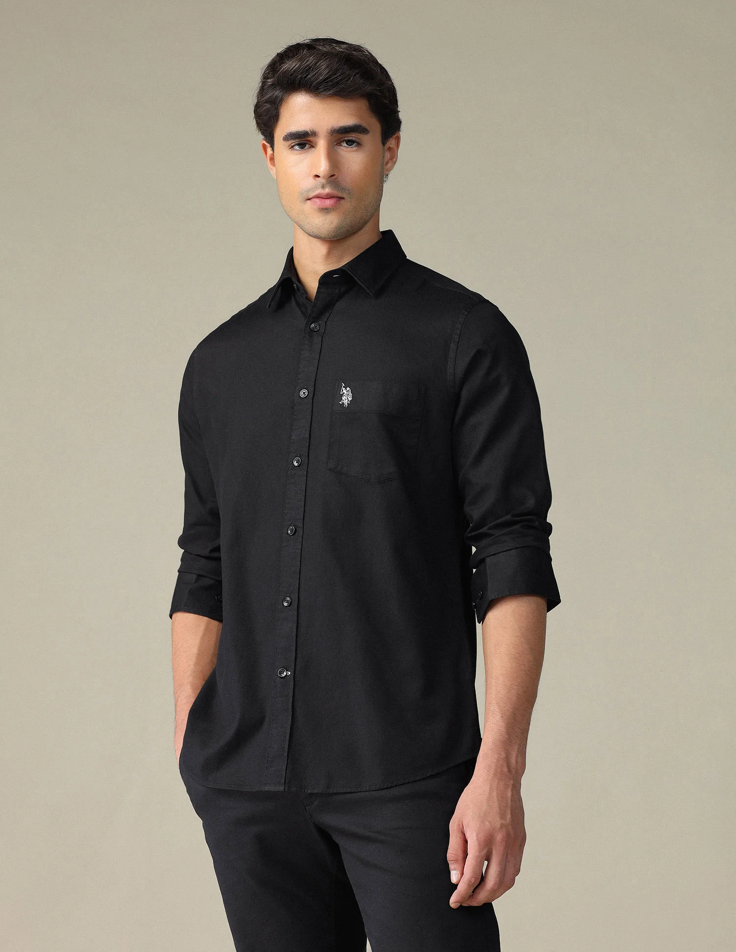 Pure Cotton Tailored Fit Shirt - Image 4