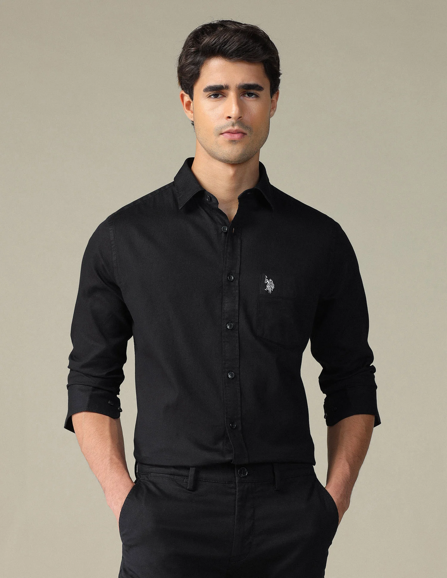 Pure Cotton Tailored Fit Shirt - Image 6