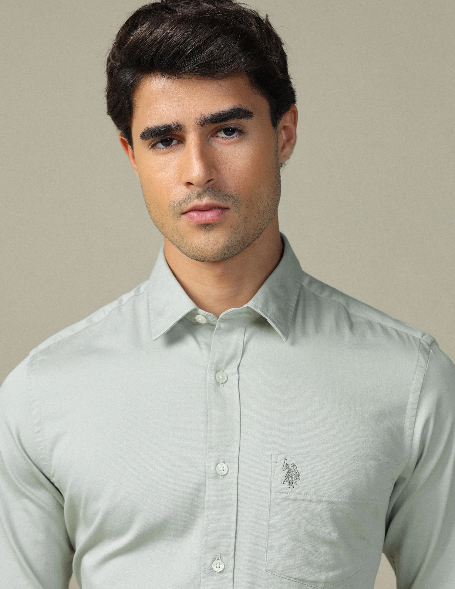 Pure Cotton Tailored Fit Shirt - Image 7