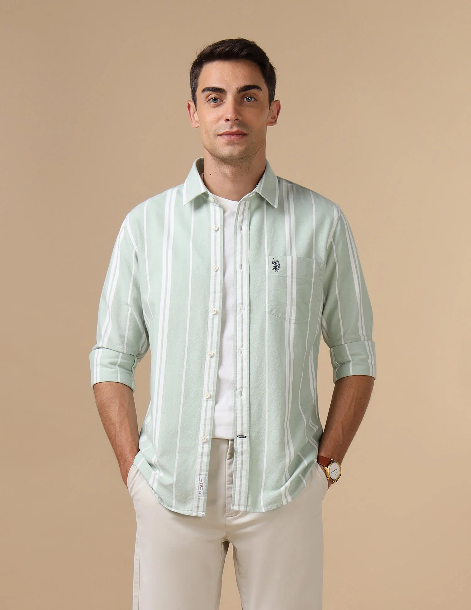 Pure Cotton Tailored Fit Shirt