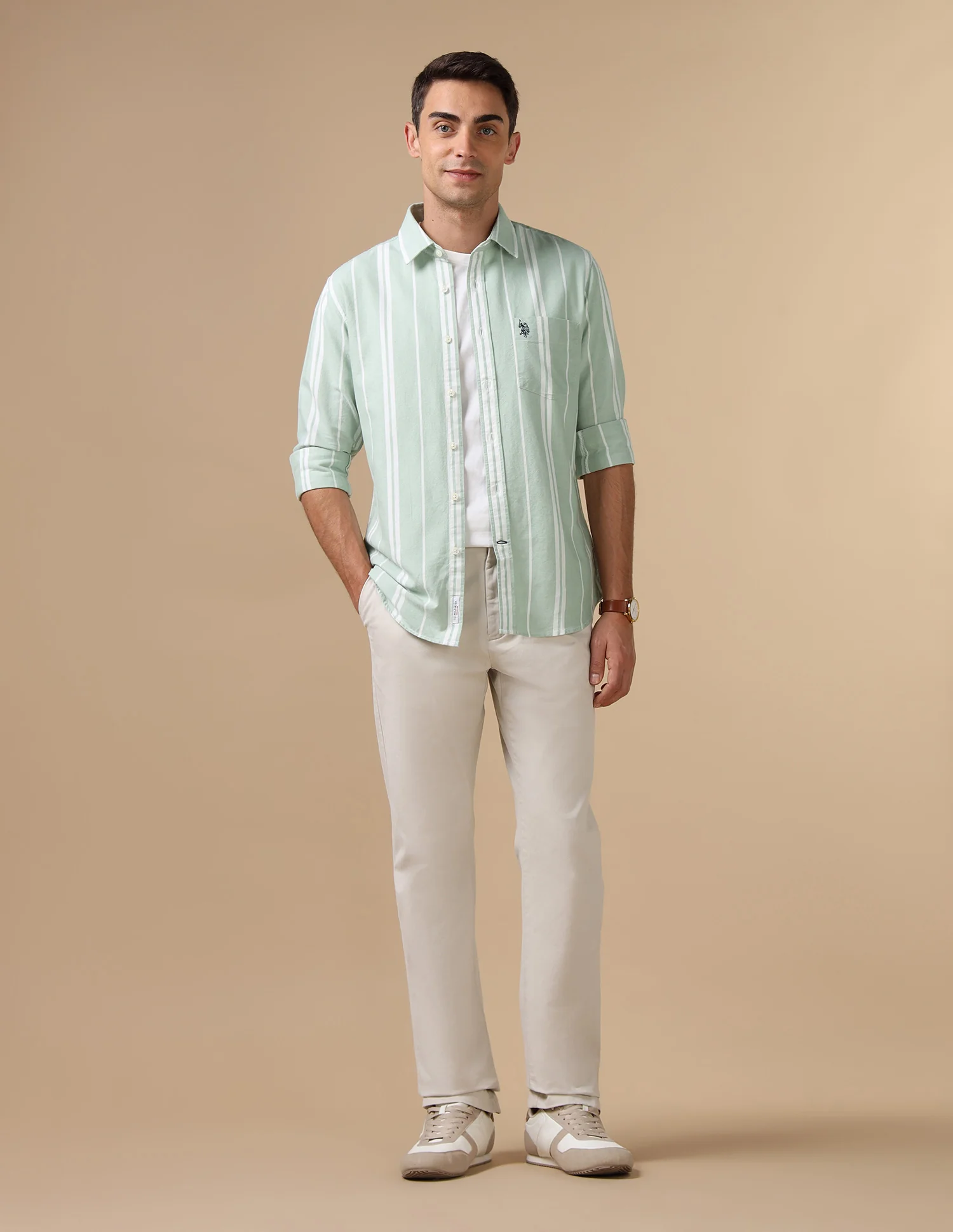 Pure Cotton Tailored Fit Shirt - Image 3