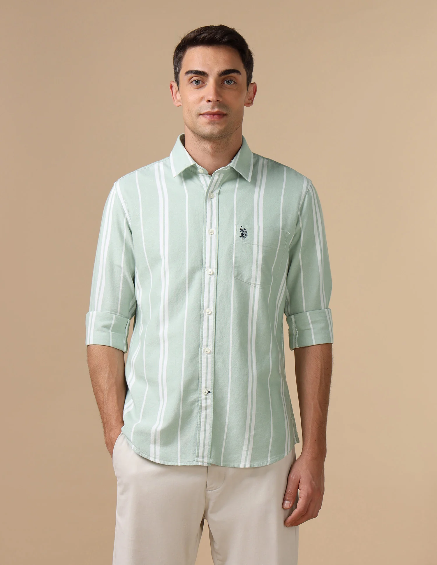 Pure Cotton Tailored Fit Shirt - Image 6