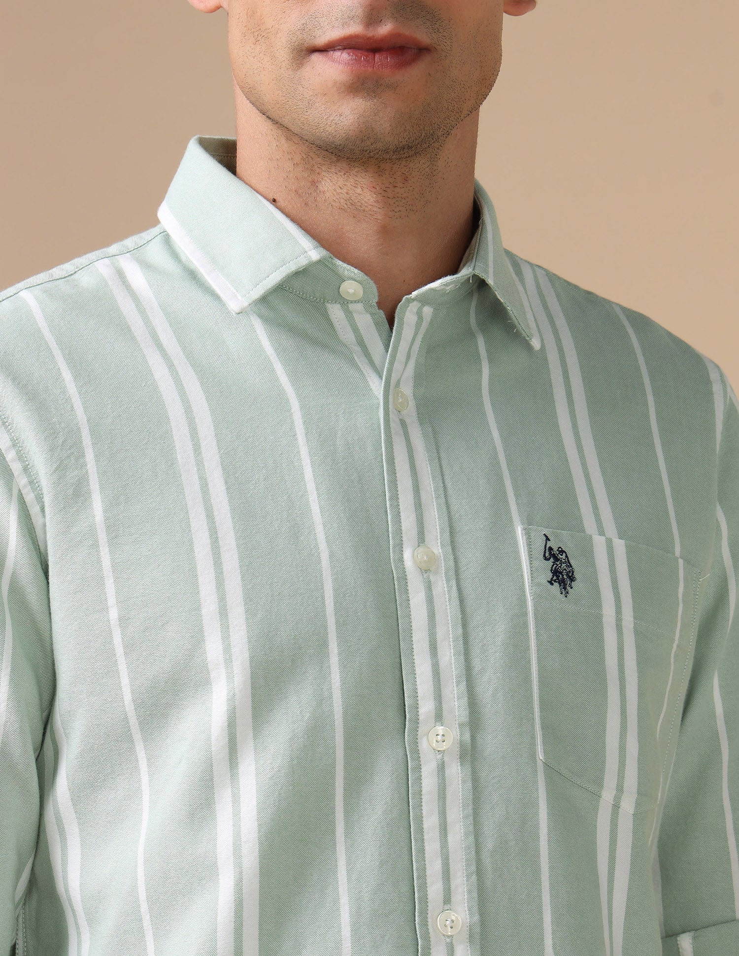 Pure Cotton Tailored Fit Shirt - Image 7