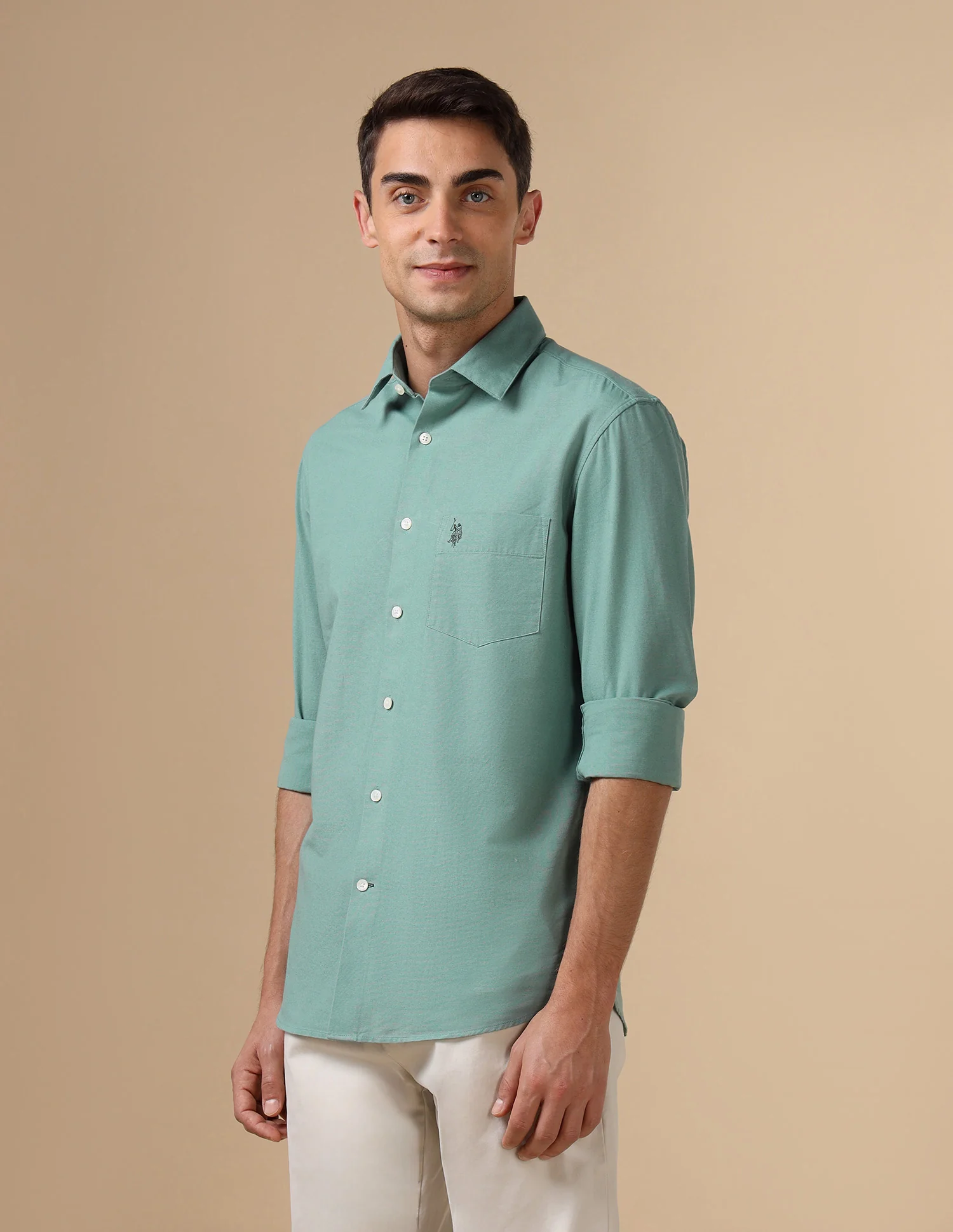 Pure Cotton Tailored Fit Shirt - Image 4
