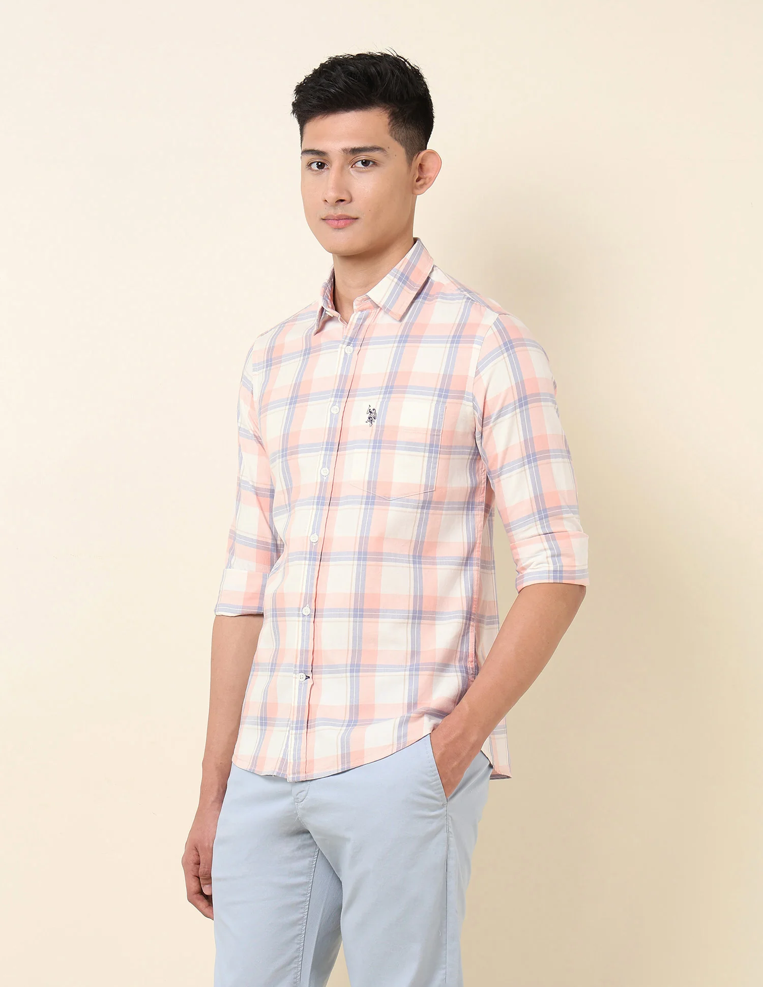 Pure Cotton Tartan Checked Shirt - Image 4