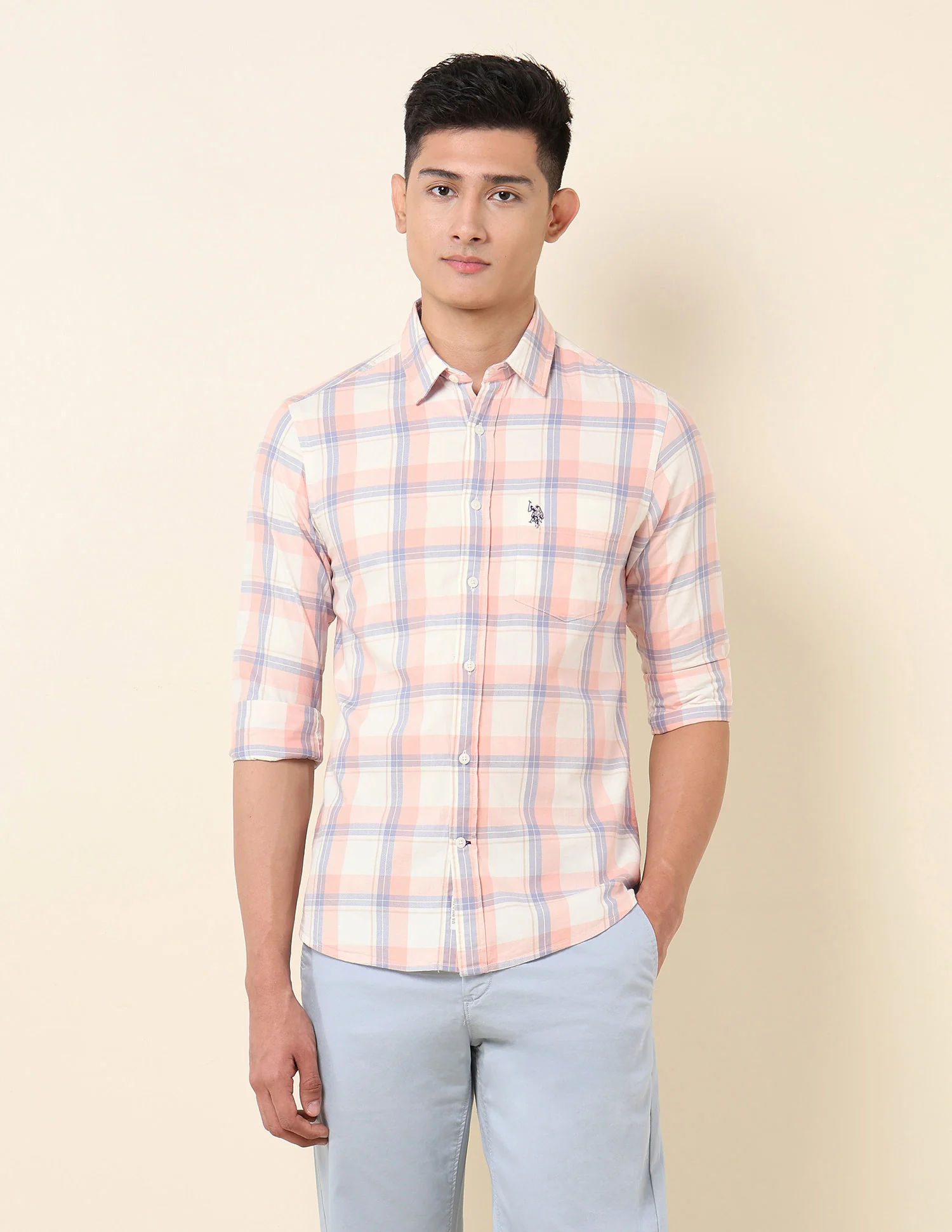Pure Cotton Tartan Checked Shirt - Image 6